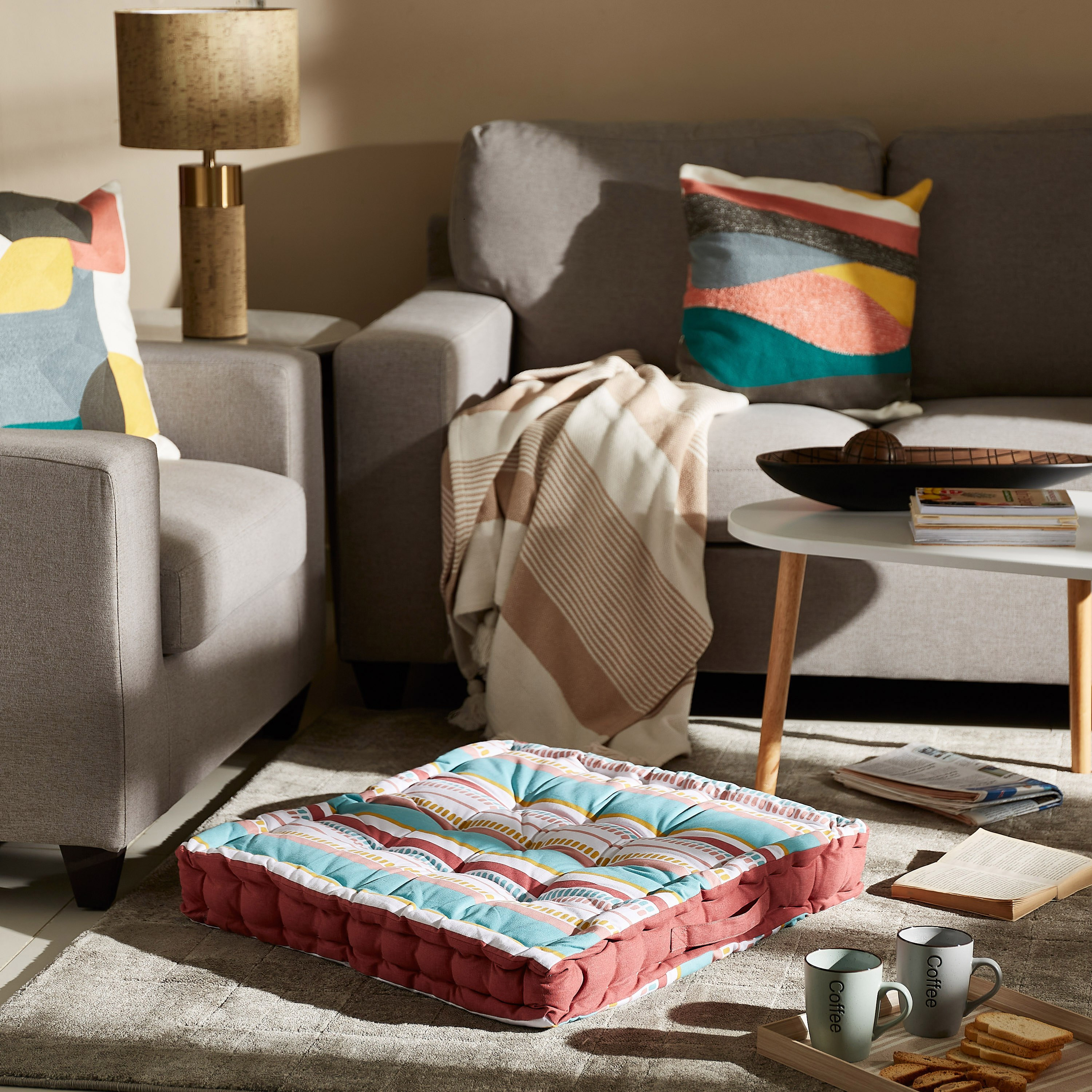 وسادة أرضية قطن بطبعات من بايتون - 60x60x10 سم-PROMO_HB_AE_B1G1_250925-image-4