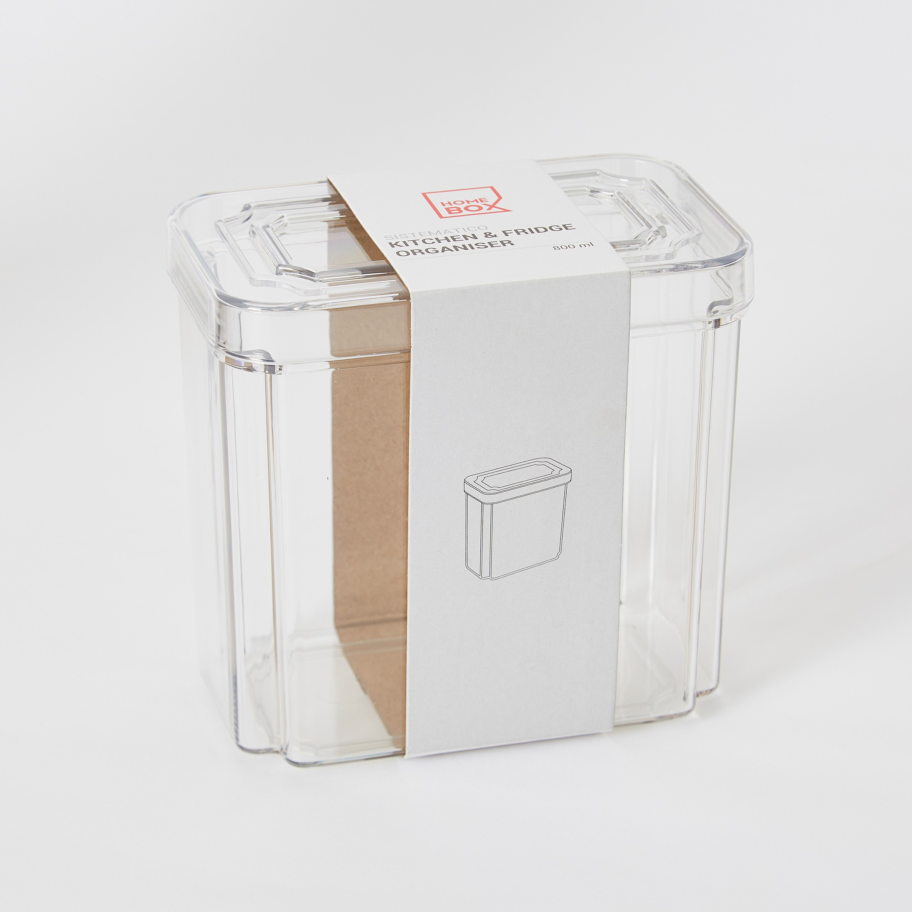 Sistematico Stackable Fridge Organiser with Lid - 800 ml-hbxkitchen-kitchenware-kitchenaccessories-image-7