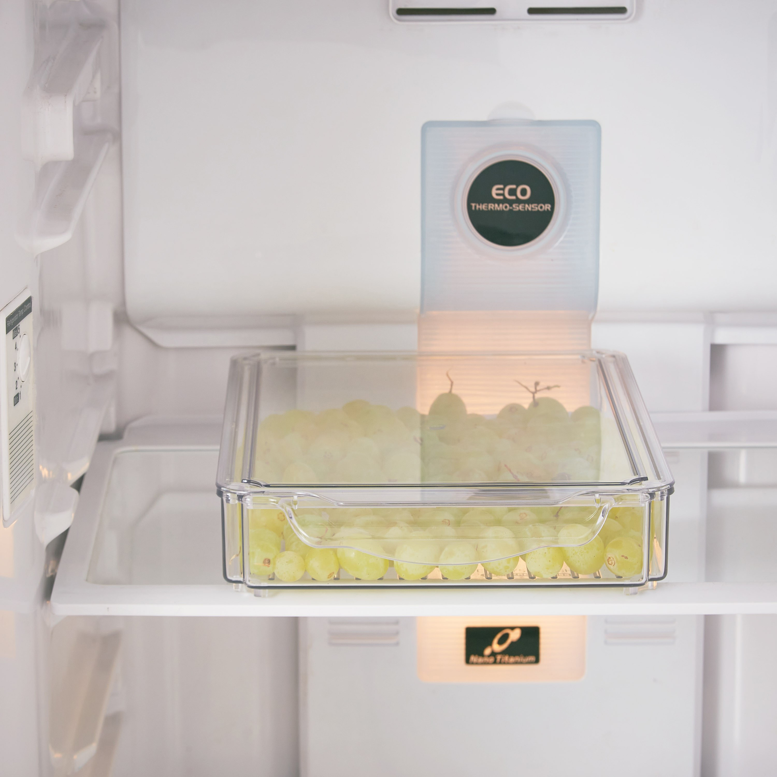 منظم ثلاجة قابل للتكديس بغطاء من سيستماتيكو - 2.7 لتر-hbxkitchen-kitchenware-kitchenaccessories-image-1