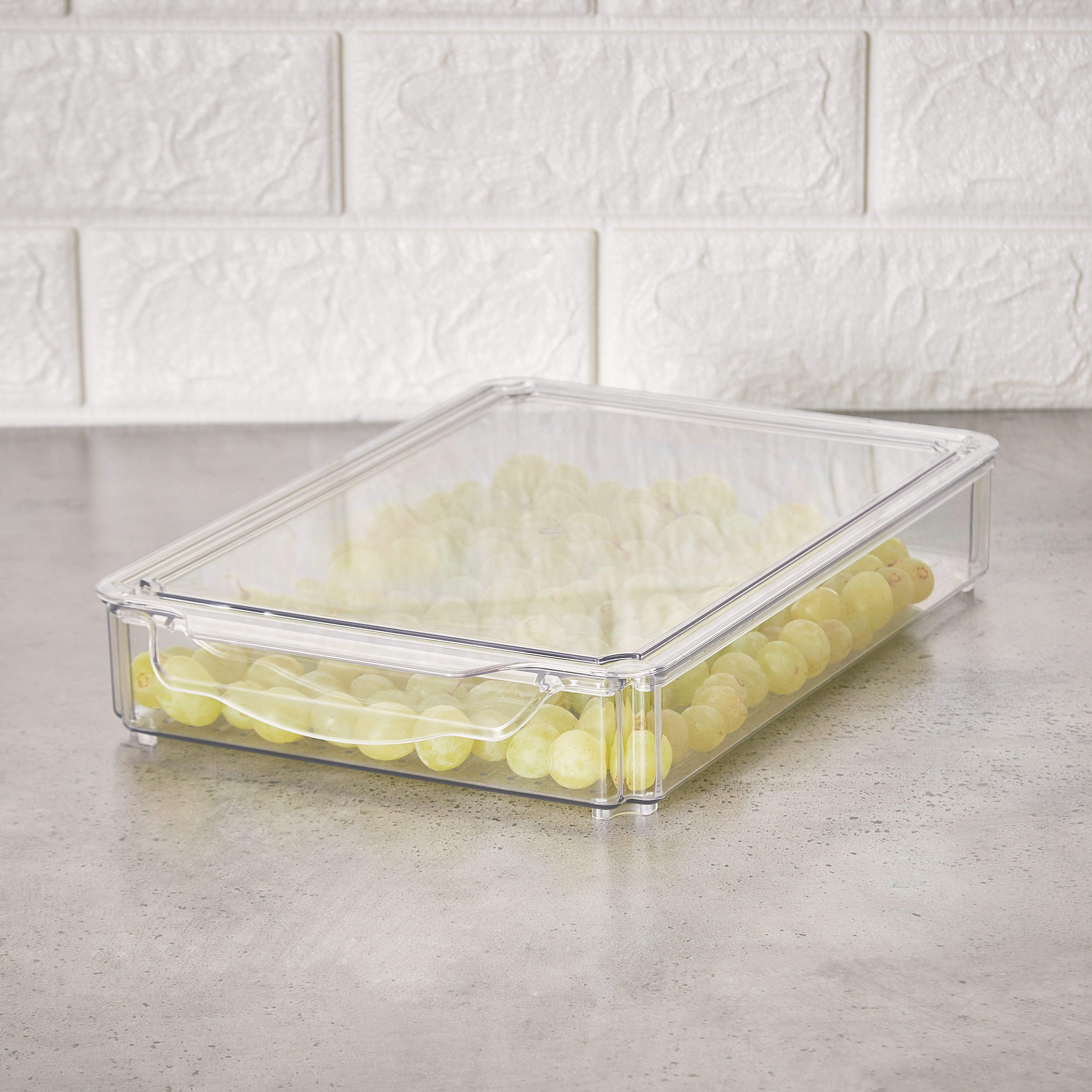 منظم ثلاجة قابل للتكديس بغطاء من سيستماتيكو - 2.7 لتر-hbxkitchen-kitchenware-kitchenaccessories-image-2