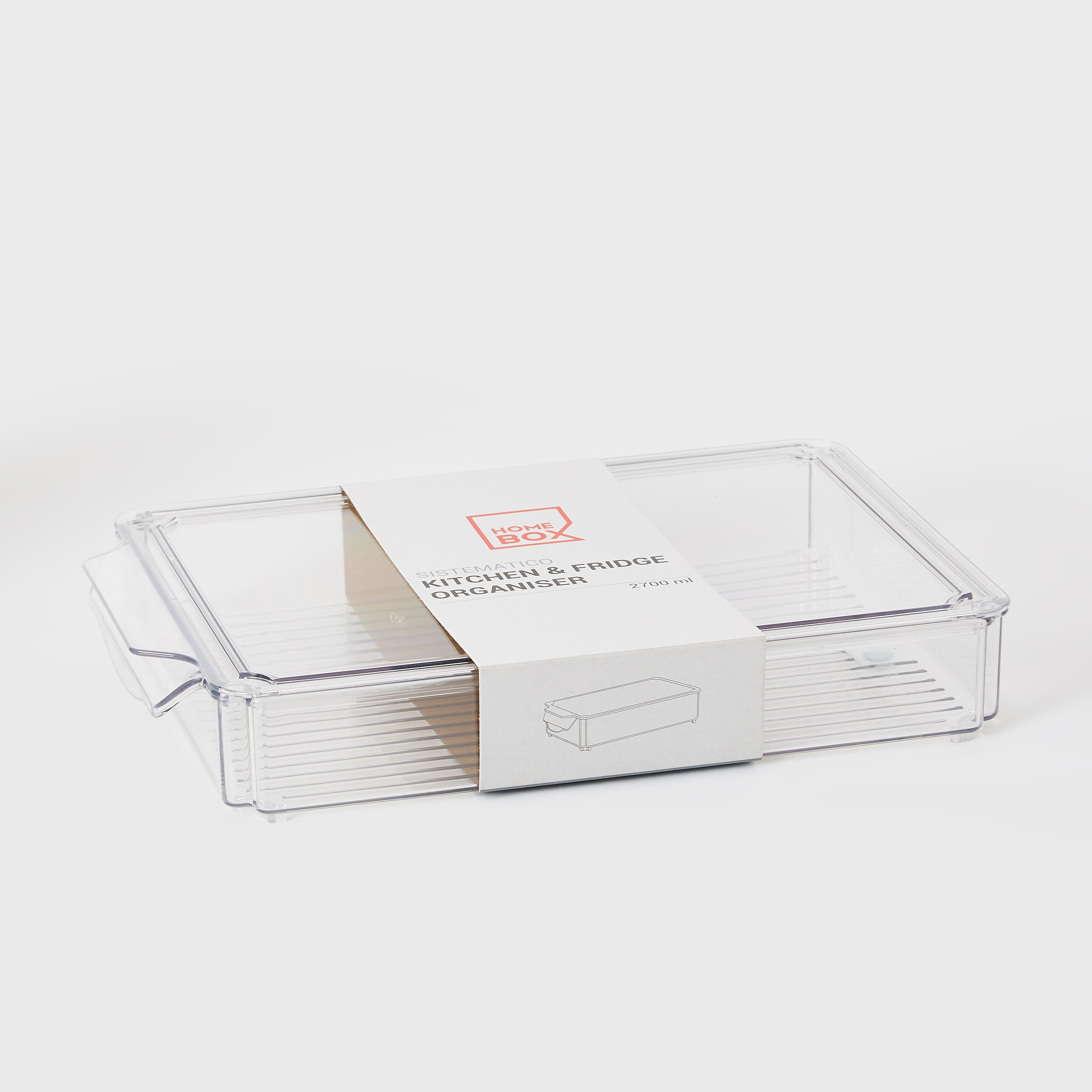 منظم ثلاجة قابل للتكديس بغطاء من سيستماتيكو - 2.7 لتر-hbxkitchen-kitchenware-kitchenaccessories-image-7