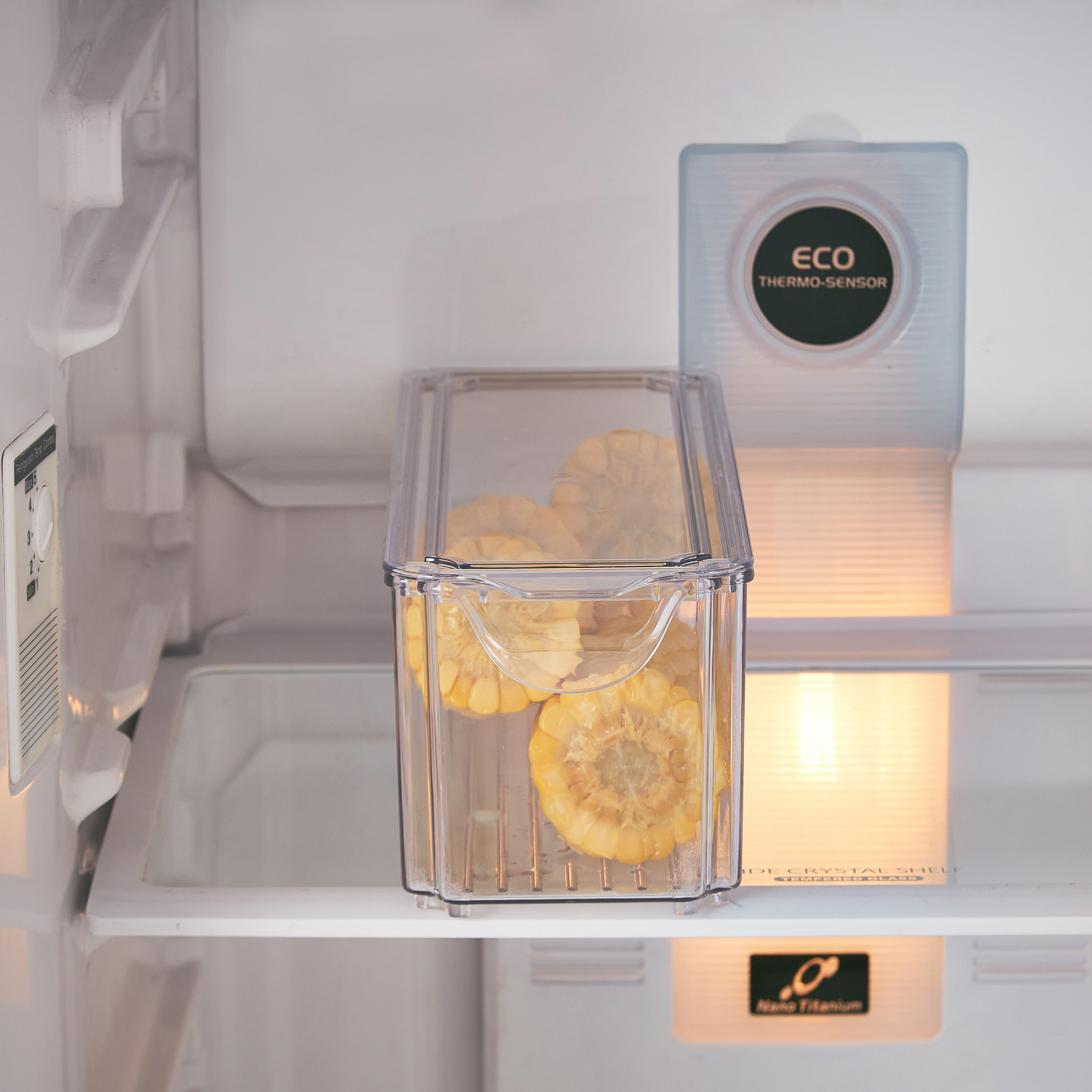 منظم ثلاجة قابل للتكديس بغطاء من سيستماتيكو - 2.85 لتر-hbxkitchen-kitchenware-kitchenaccessories-image-1