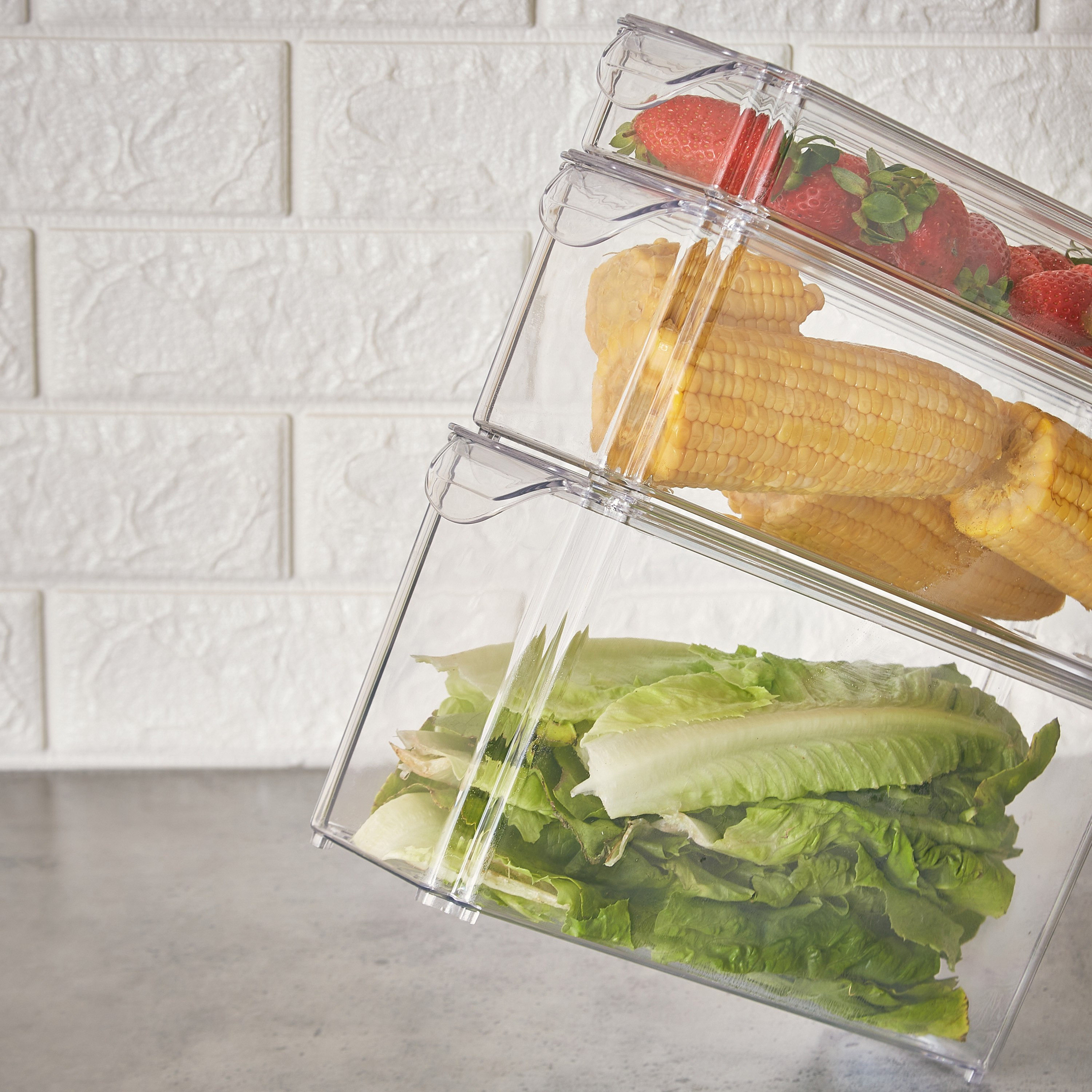 منظم ثلاجة قابل للتكديس بغطاء من سيستماتيكو - 4.2 لتر-hbxkitchen-kitchenware-kitchenaccessories-image-5