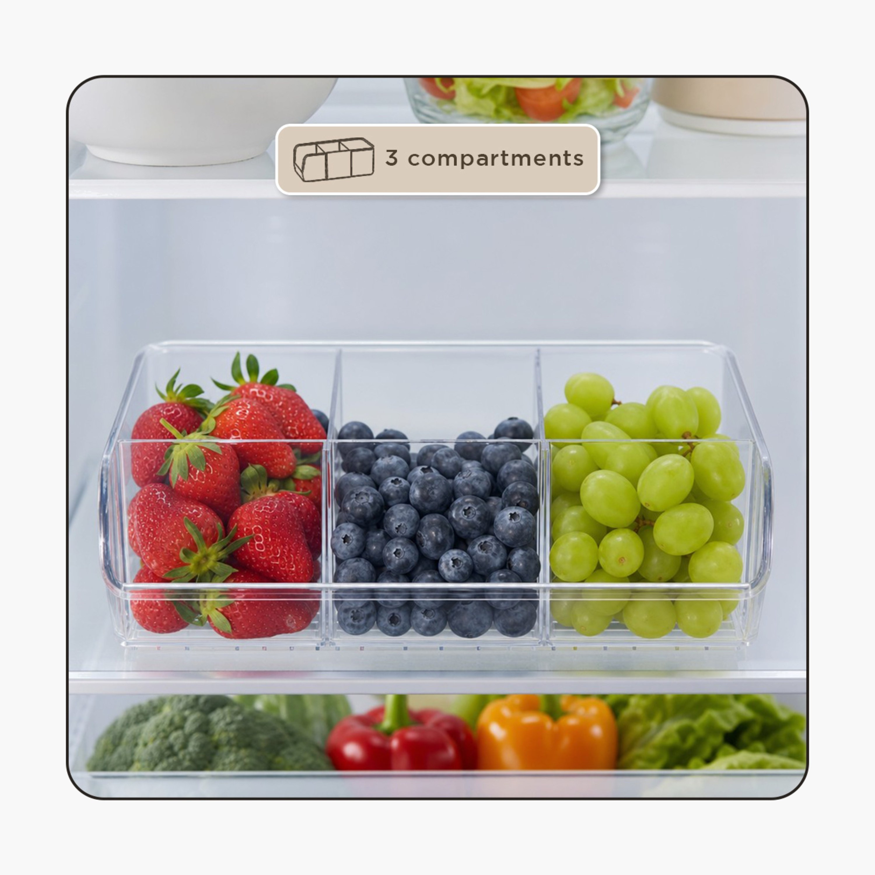 صندوق تخزين طعام بـ3 أقسام من سيستماتيكو - 28x14x9 سم-hbxkitchen-kitchenware-kitchenaccessories-image-10