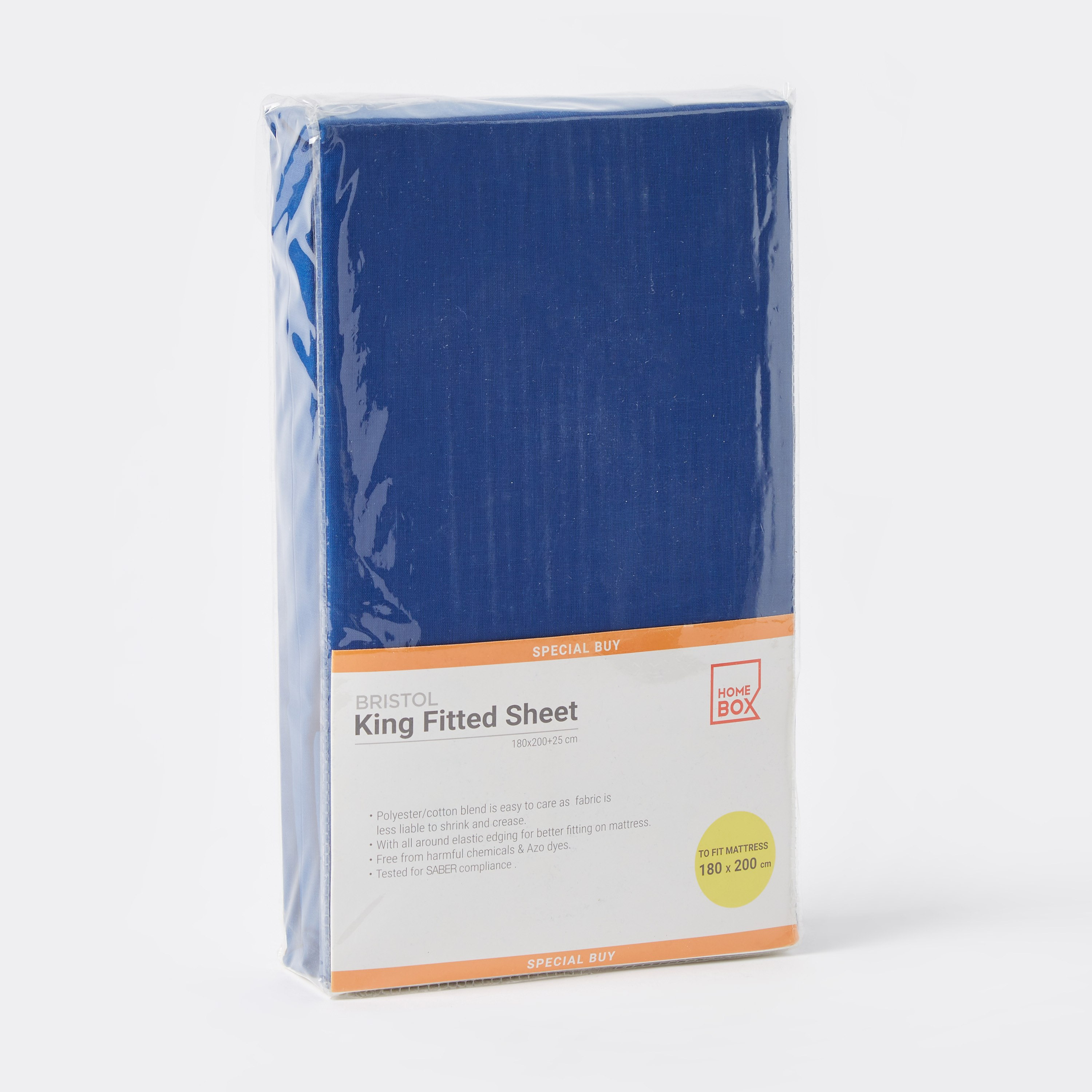 Bristol Polycotton King Fitted Sheet - 180x200 cm-hbxhomeware-hbxbedroom-image-5