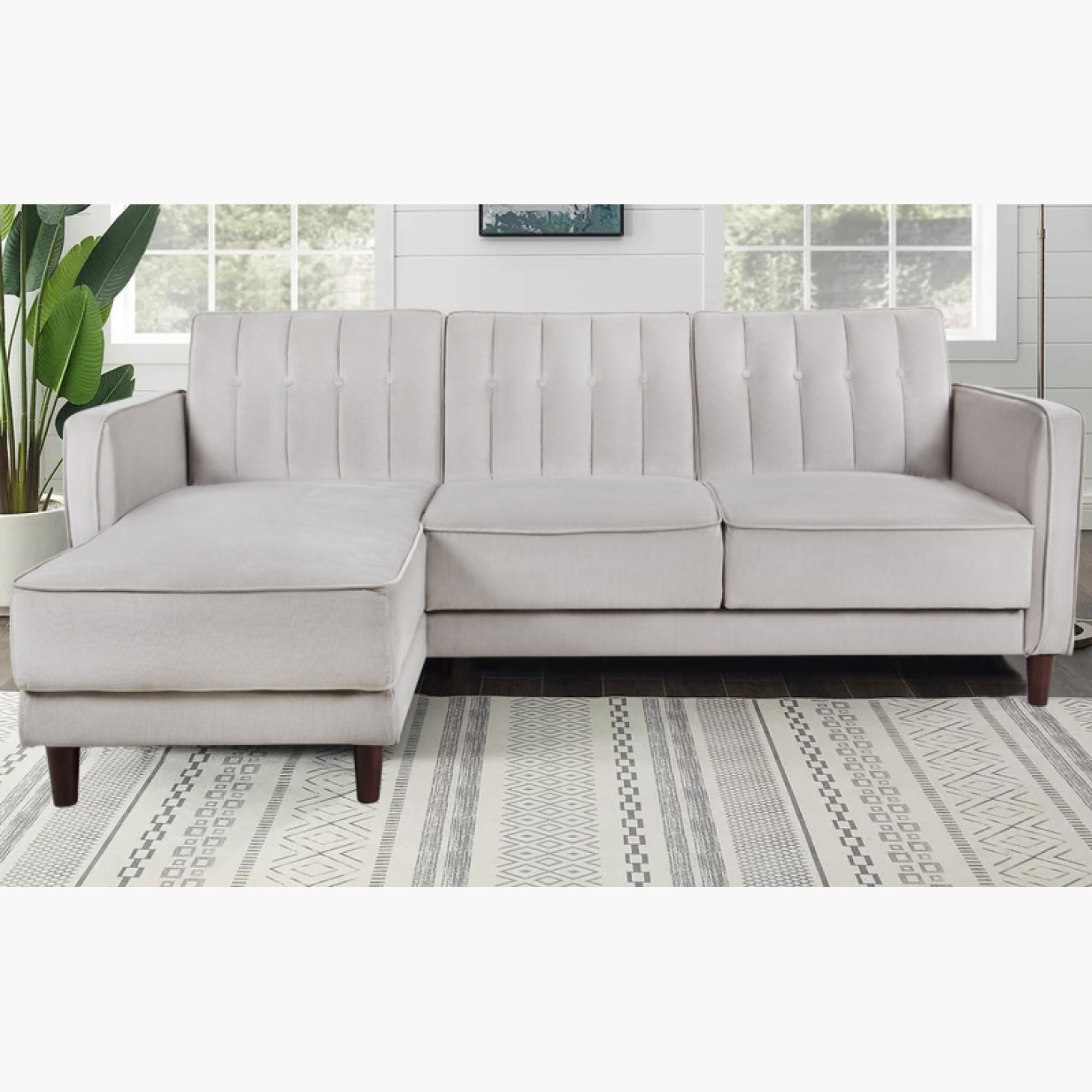 Belvidere Left Right Facing Velvet Corner Sofa Bed-hbxfurniture-livingroom-sofasandsofasets-image-1
