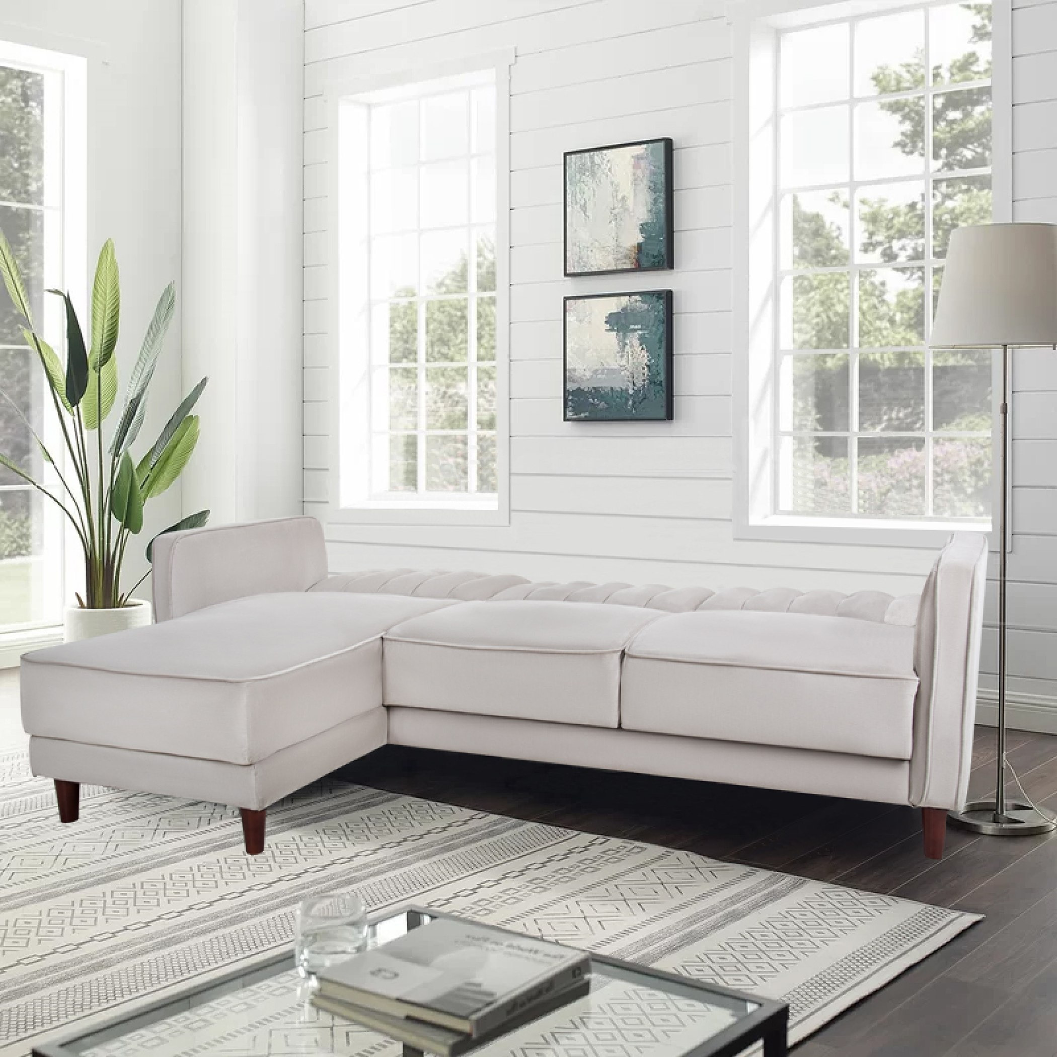 Belvidere Left Right Facing Velvet Corner Sofa Bed-hbxfurniture-livingroom-sofasandsofasets-image-2