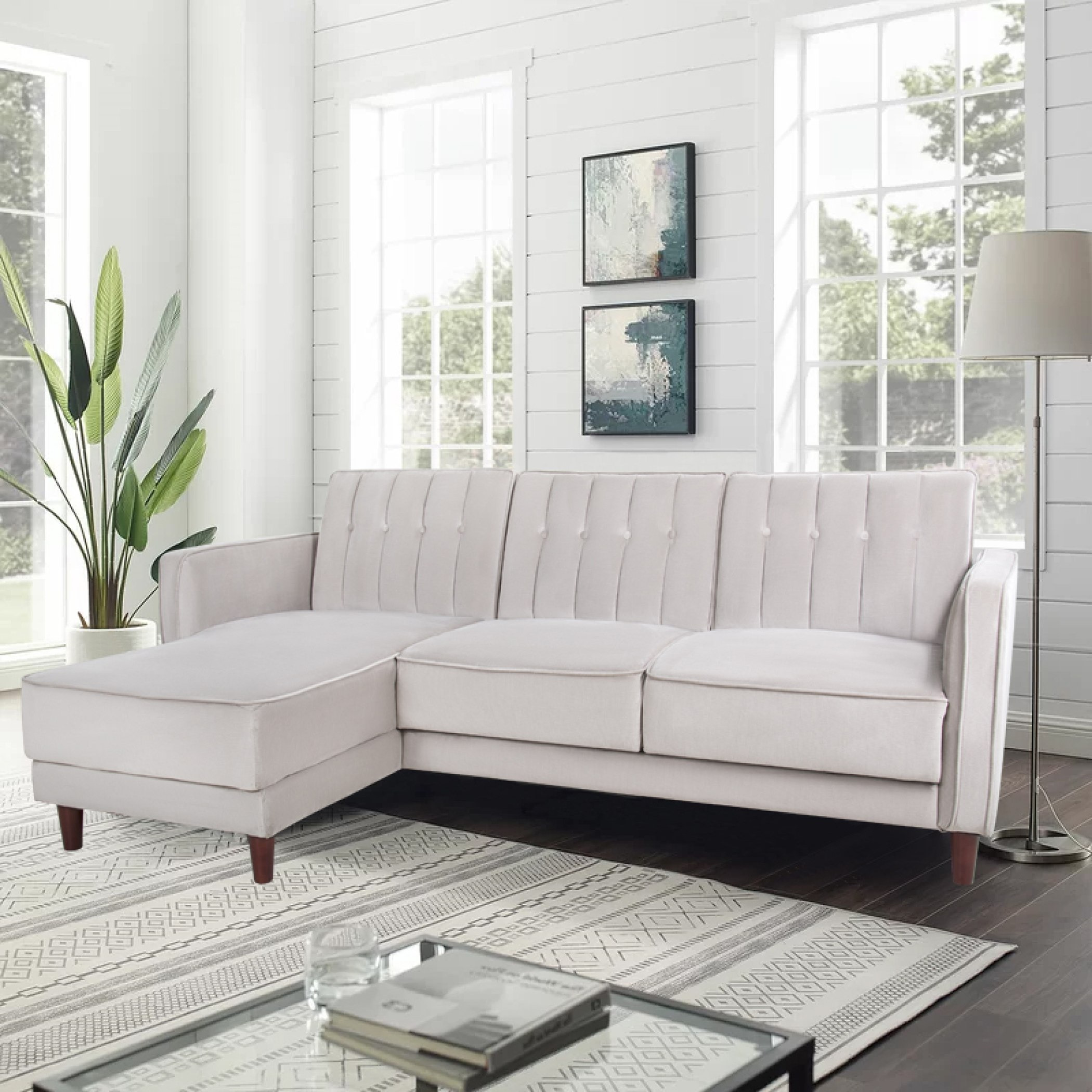 Belvidere Left Right Facing Velvet Corner Sofa Bed-hbxfurniture-livingroom-sofasandsofasets-image-3