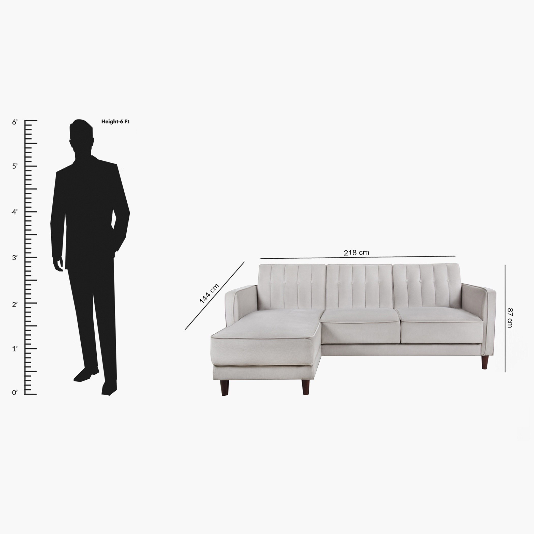 Belvidere Left Right Facing Velvet Corner Sofa Bed-hbxfurniture-livingroom-sofasandsofasets-image-4