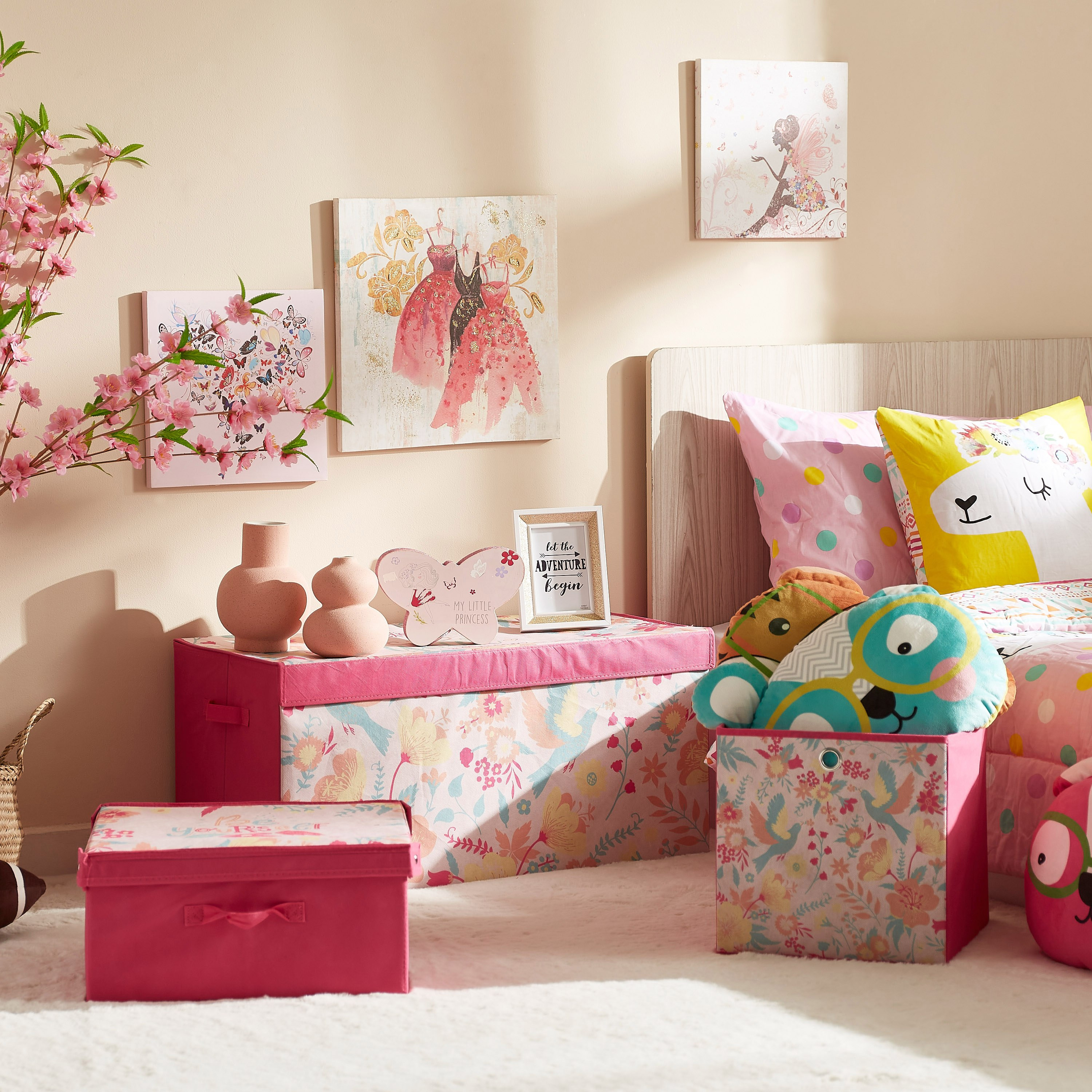 صندوق تخزين بطبعات طيور من ترايفل - 41x35x20 سم-hbxhomeware-hbxkidsandyouth-image-5