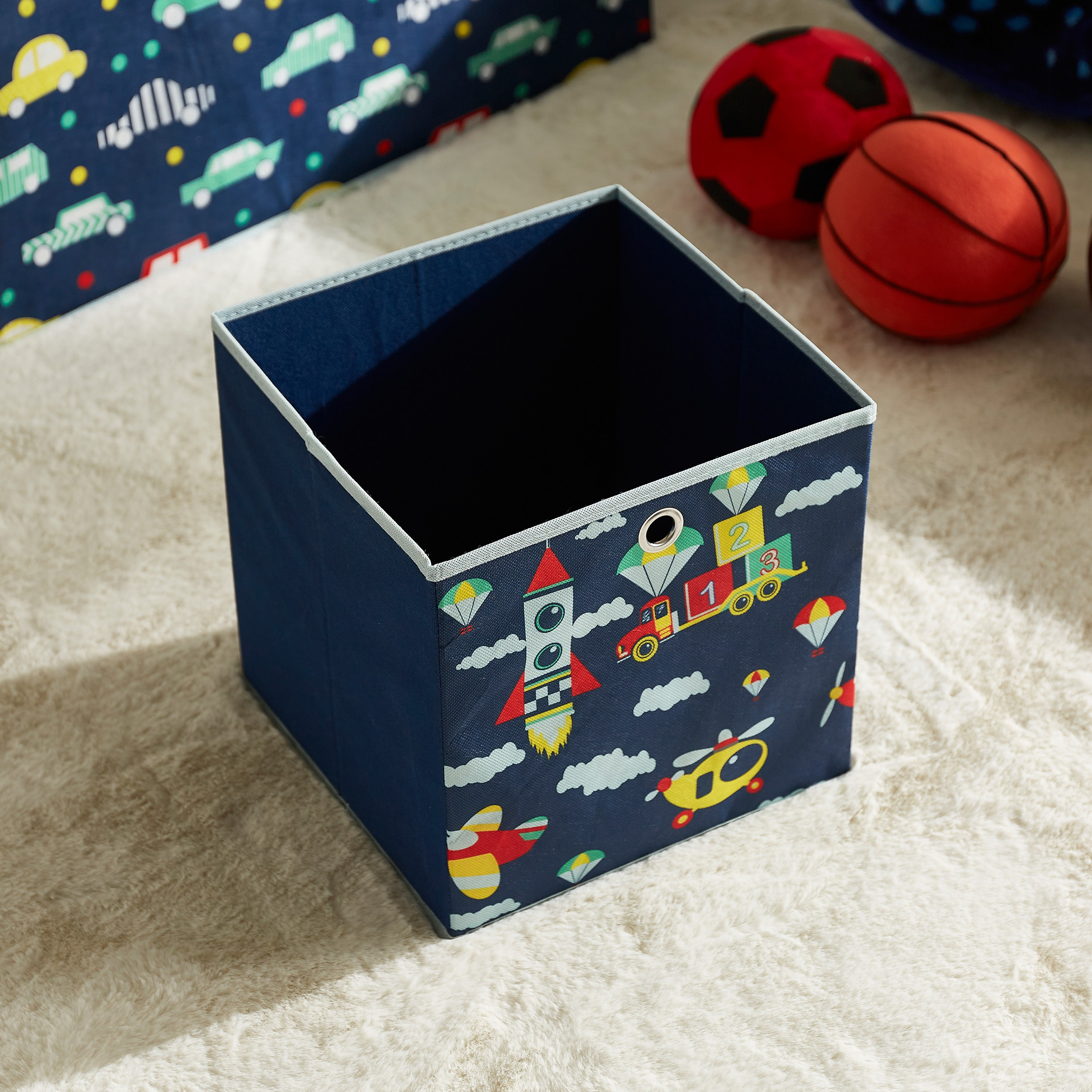 صندوق مكعب بتصميم وسائل نقل من ترايفل - 31x31x31 سم-hbxhomeware-hbxkidsandyouth-image-2