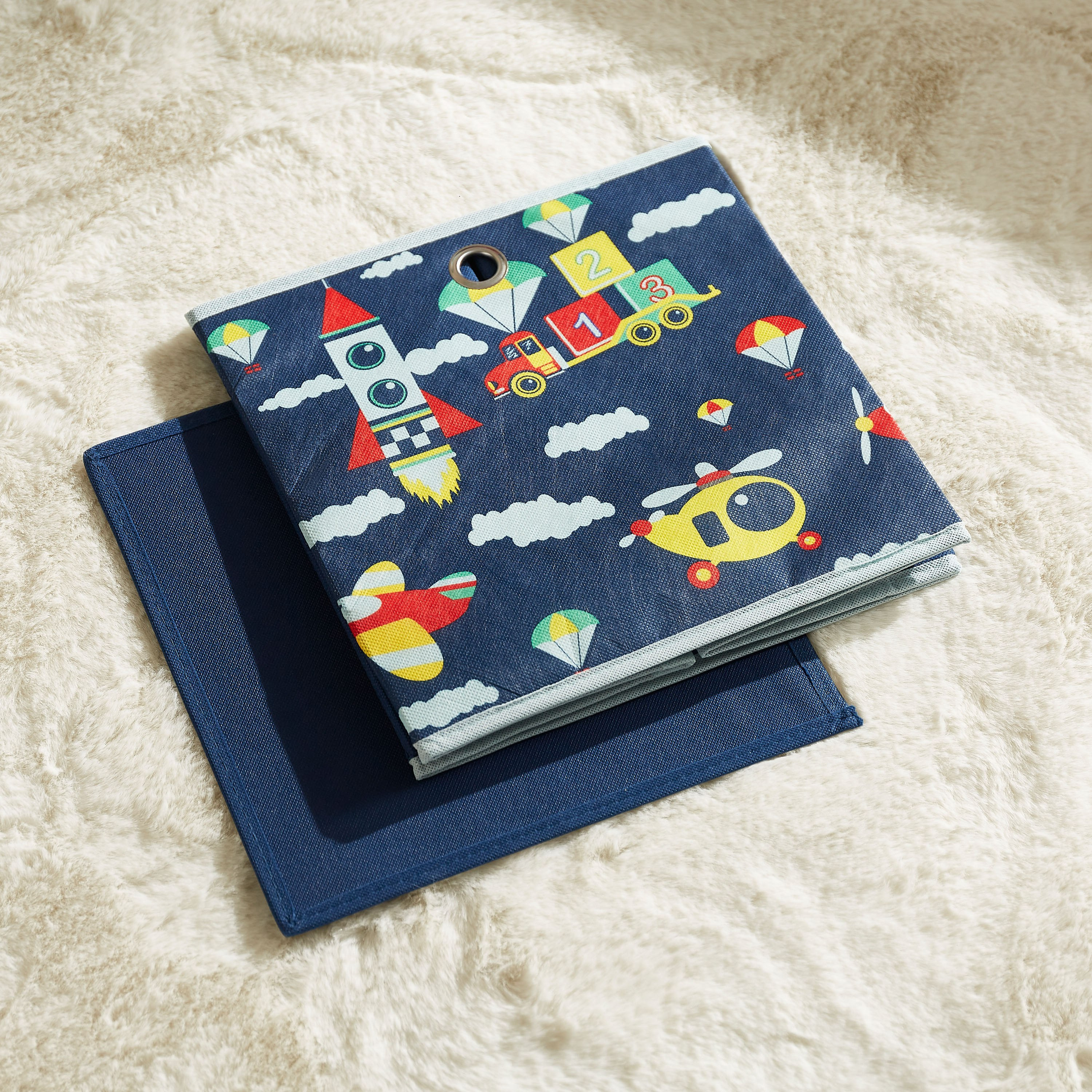 صندوق مكعب بتصميم وسائل نقل من ترايفل - 31x31x31 سم-hbxhomeware-hbxkidsandyouth-image-4