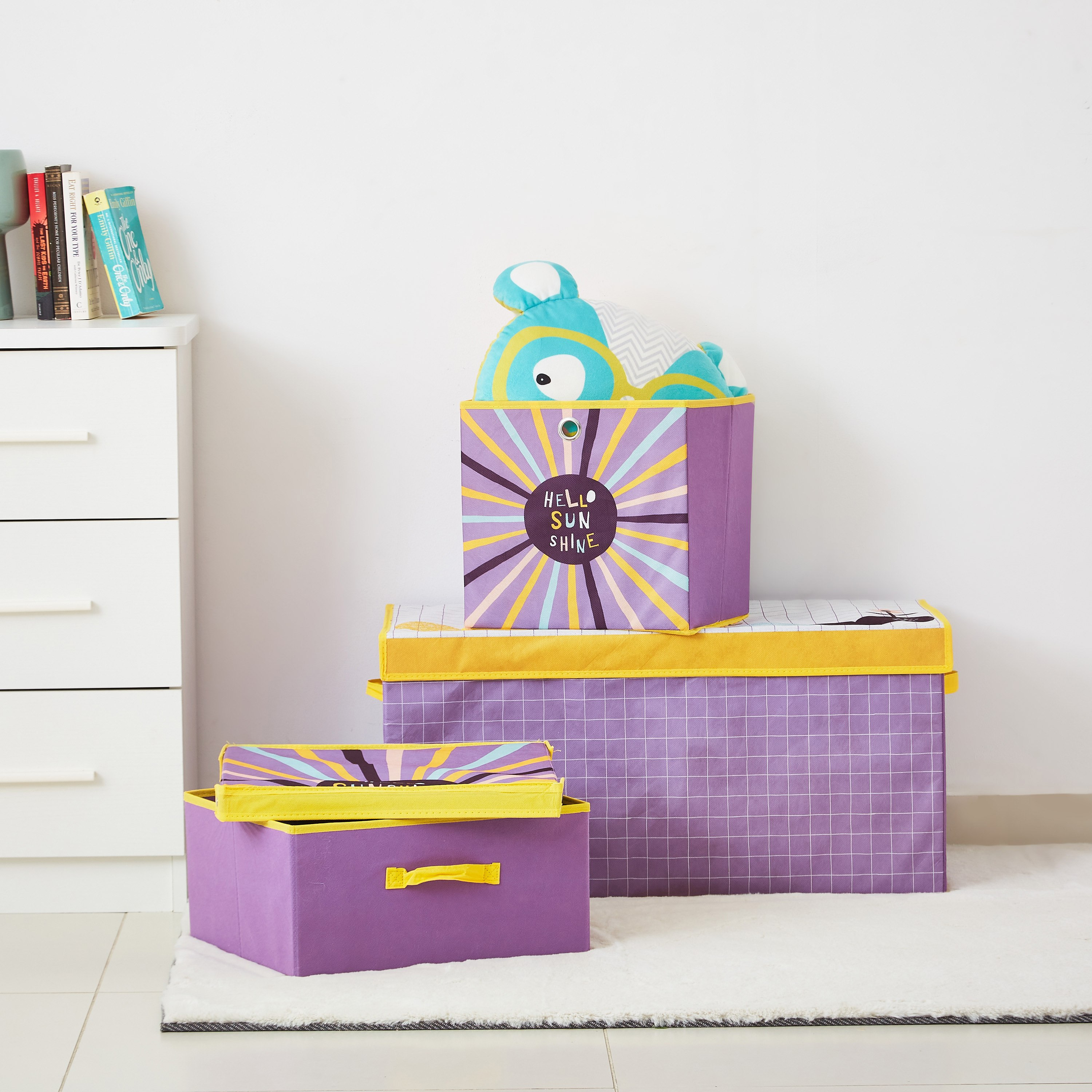 صندوق مكعب صن شاين من ترايفل - 31x31x31 سم-hbxhomeware-hbxkidsandyouth-image-3