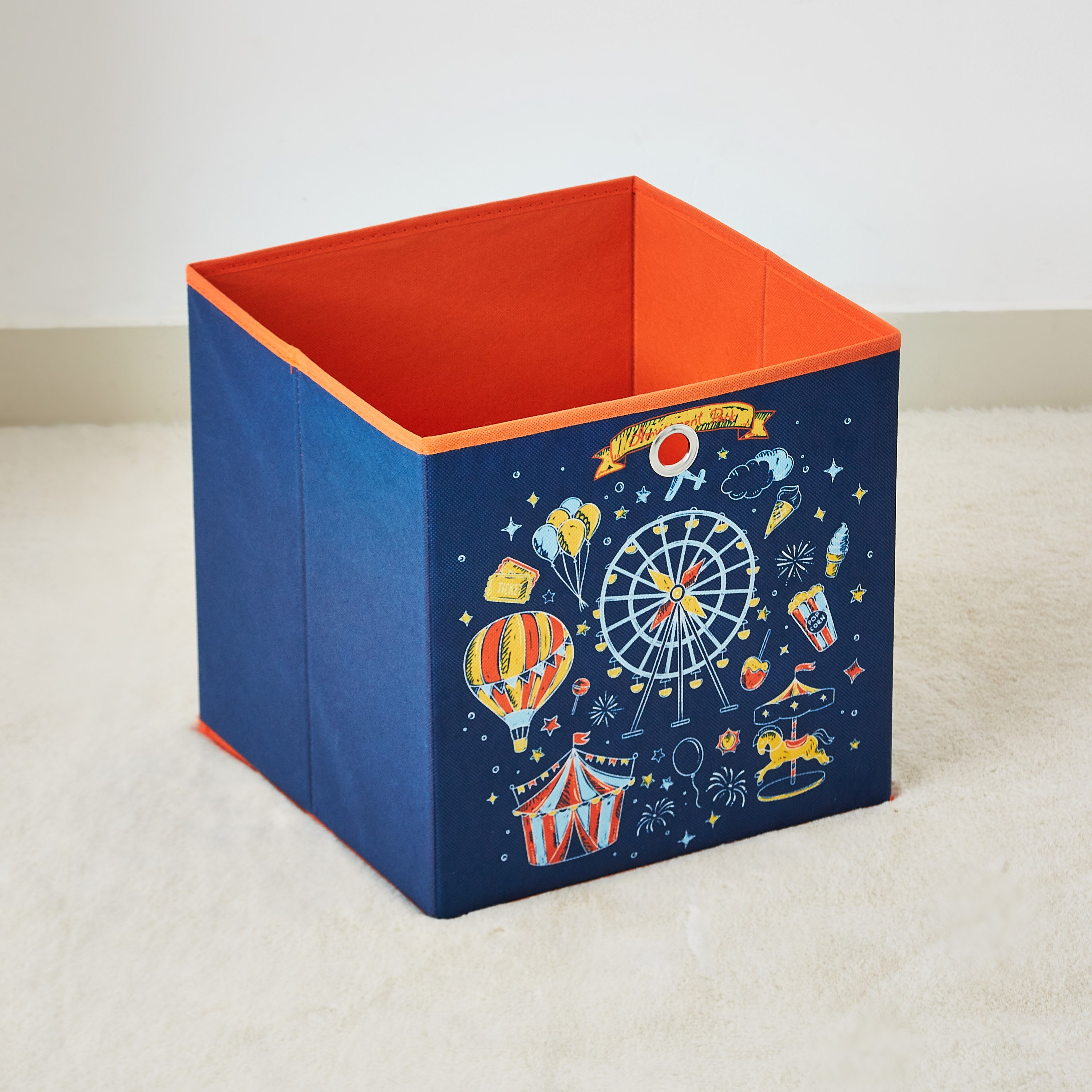 صندوق مكعب بتصميم سيرك - 31x31x31 سم-hbxhomeware-hbxkidsandyouth-image-1