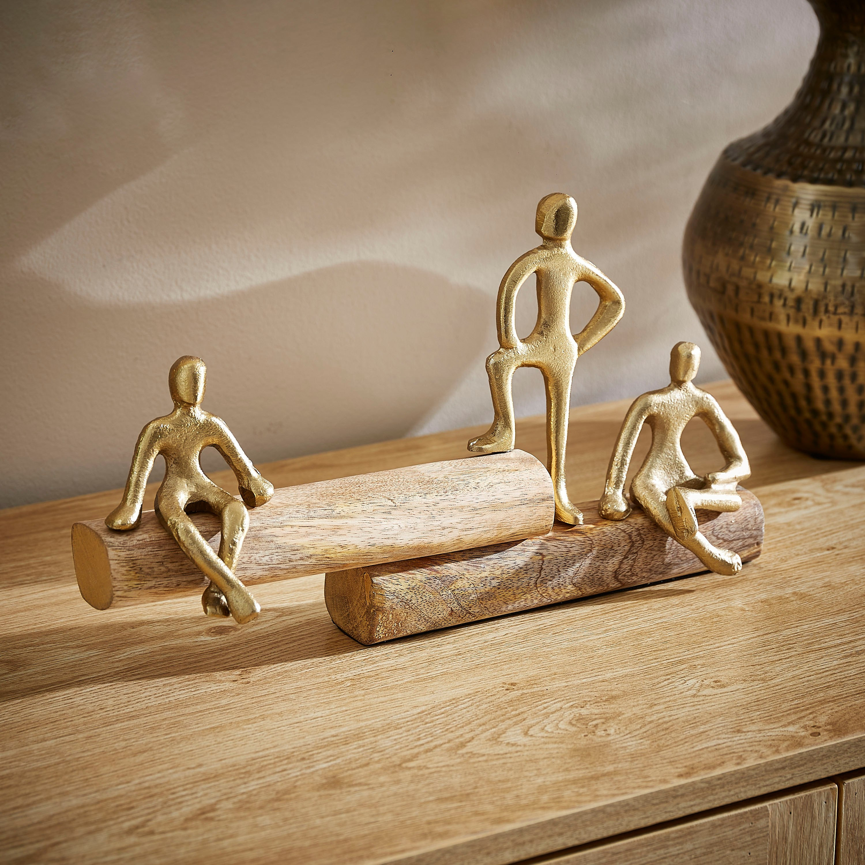 قطعة ديكور لثلاثة منحوتات معدنية من تريفيا - 35 × 10 × 20 سم-hbxhomeware-homedecor-figurinesandornaments-image-1
