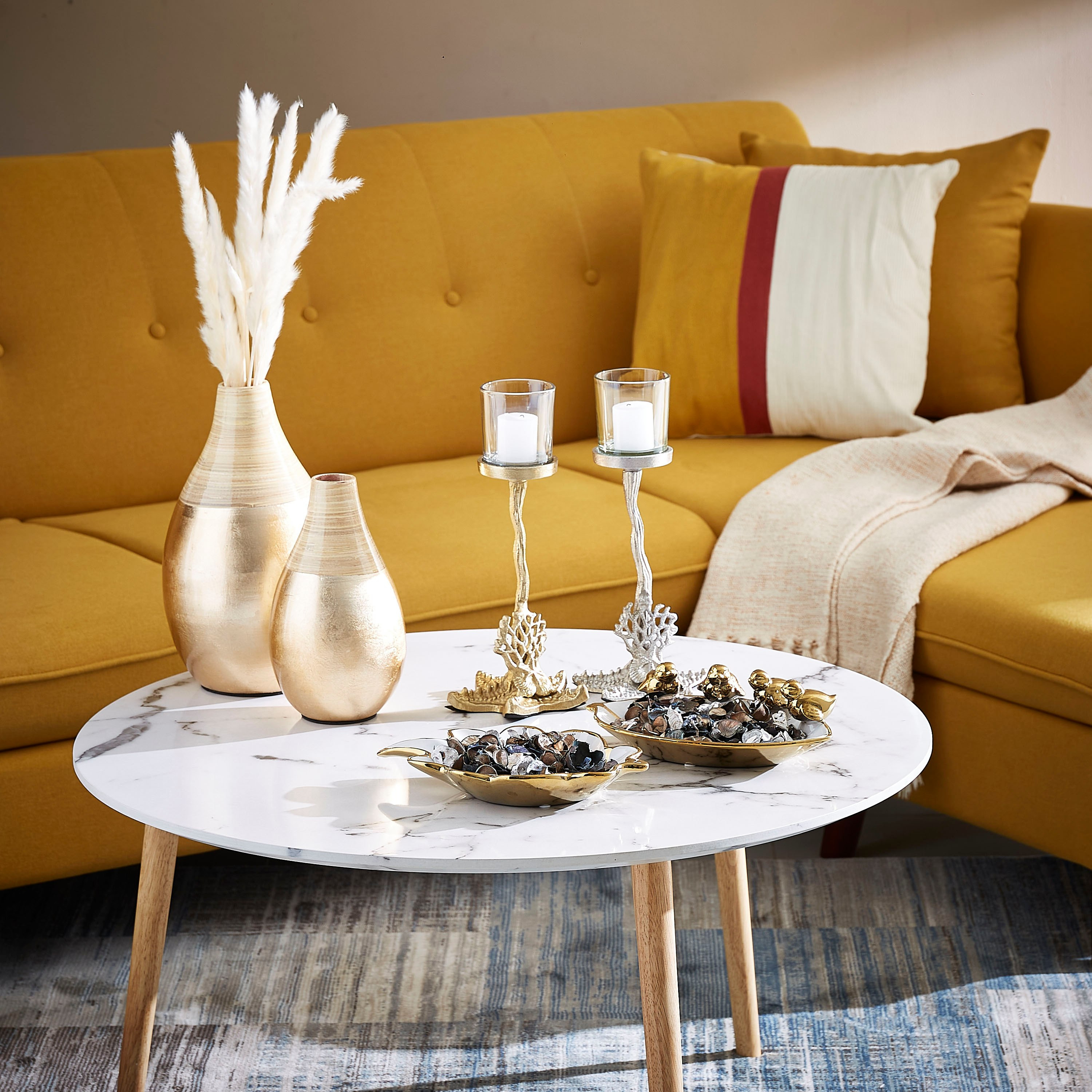 حامل شموع معدني من تريفيا- 12x12x30 سم-hbxlivingroom-decorandaccessories-candleholders-image-4