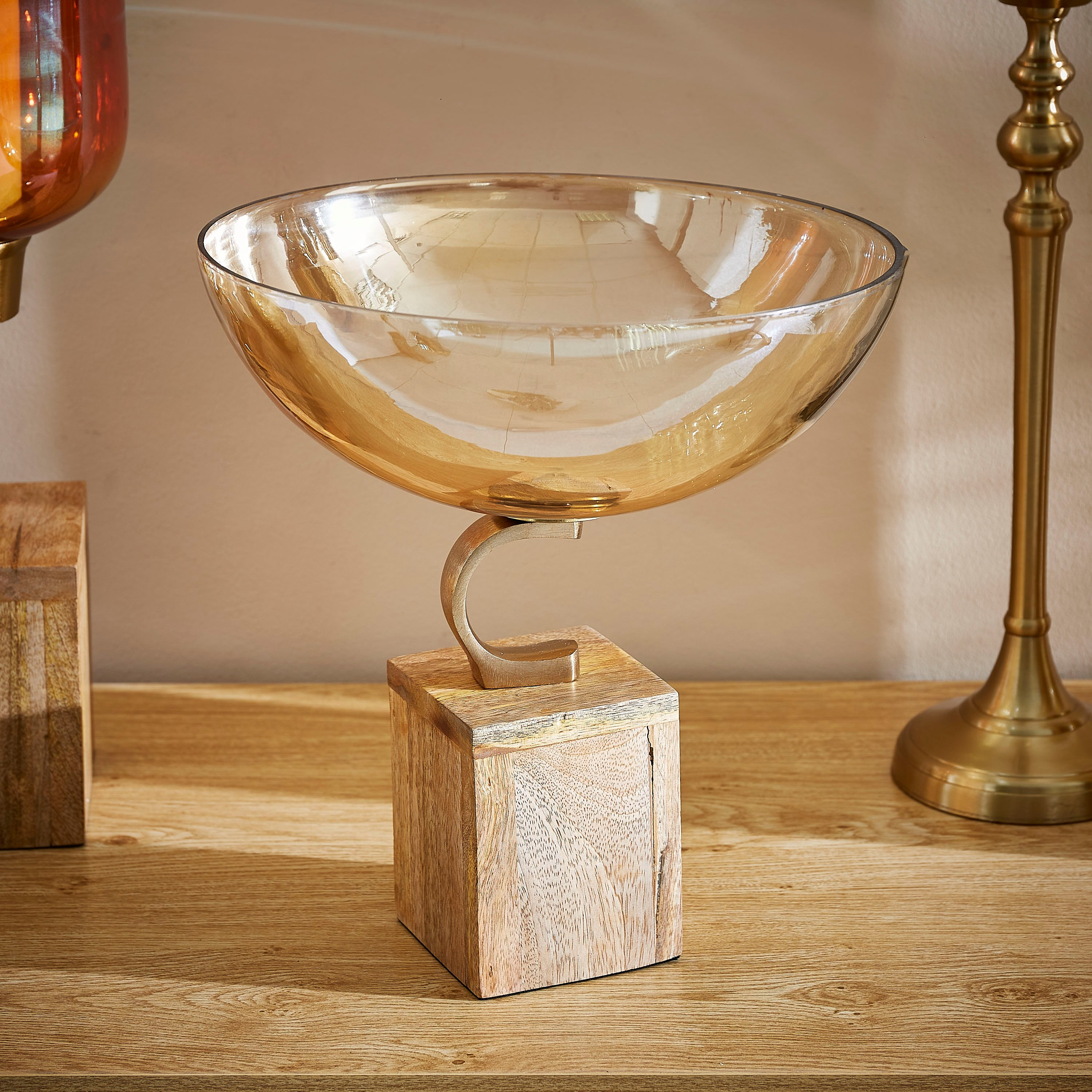 صحن وعاء واسع خشبي بتشطيب زنبق من تريفيا - 18x18x35 سم-hbxdecorandfurnishings-homeaccessories-bowls-image-2