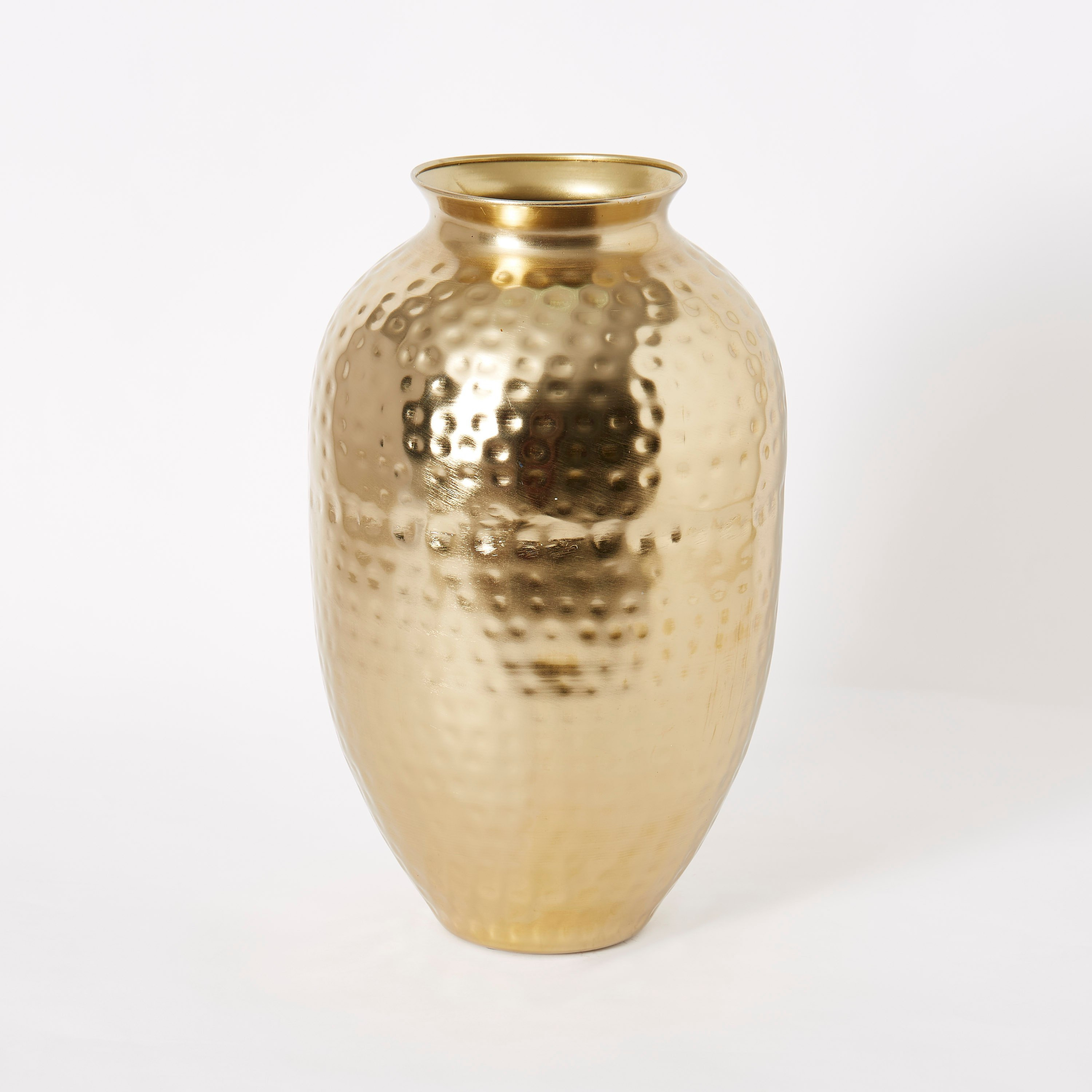 Trivia Large Metal Hammered Vase - 24x24x37 cm-hbxbedroom-decorandaccessories-vases-image-5