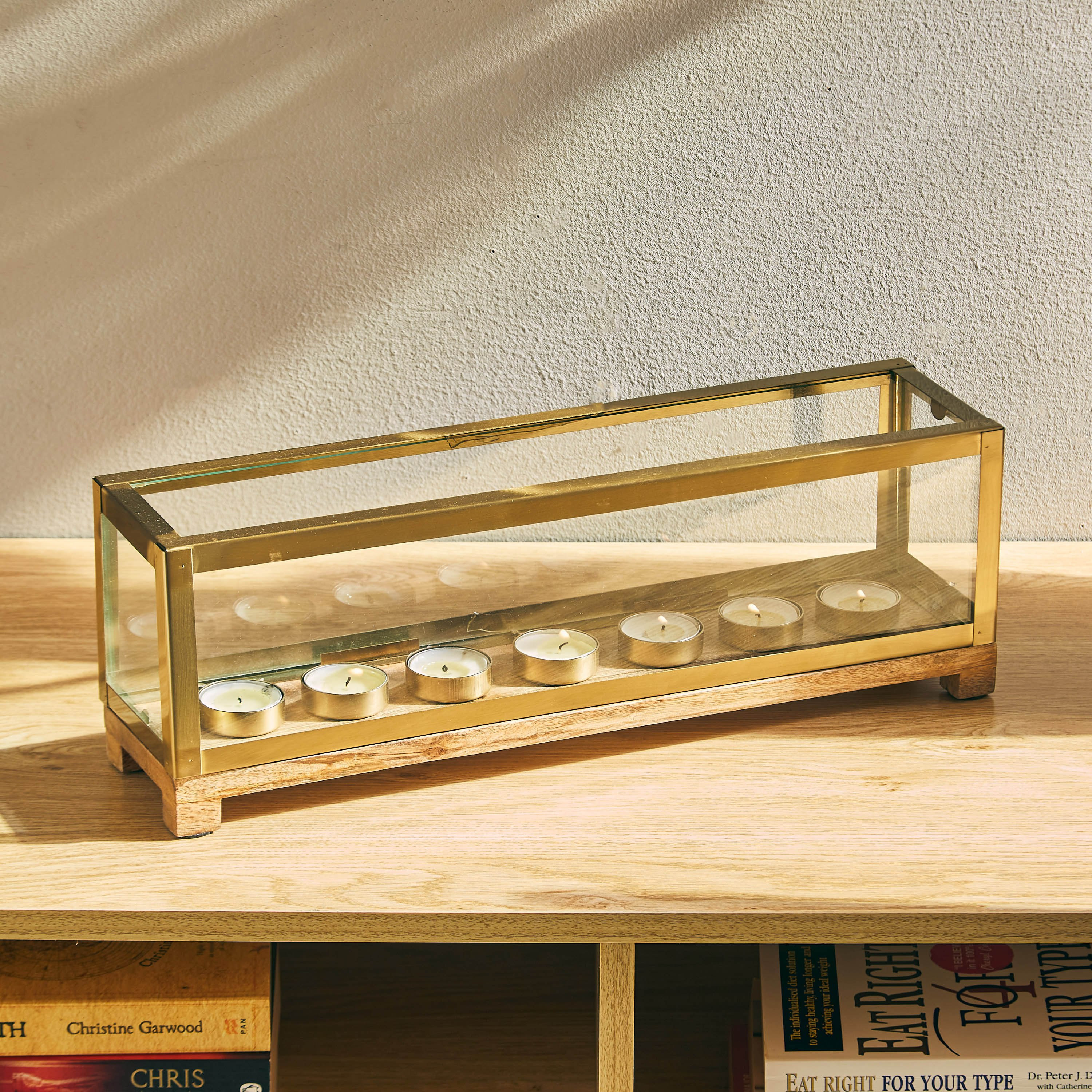 حامل شموع معدني في صندوق من تريفيا- 12×11×42 سم-hbxlivingroom-decorandaccessories-candleholders-image-1