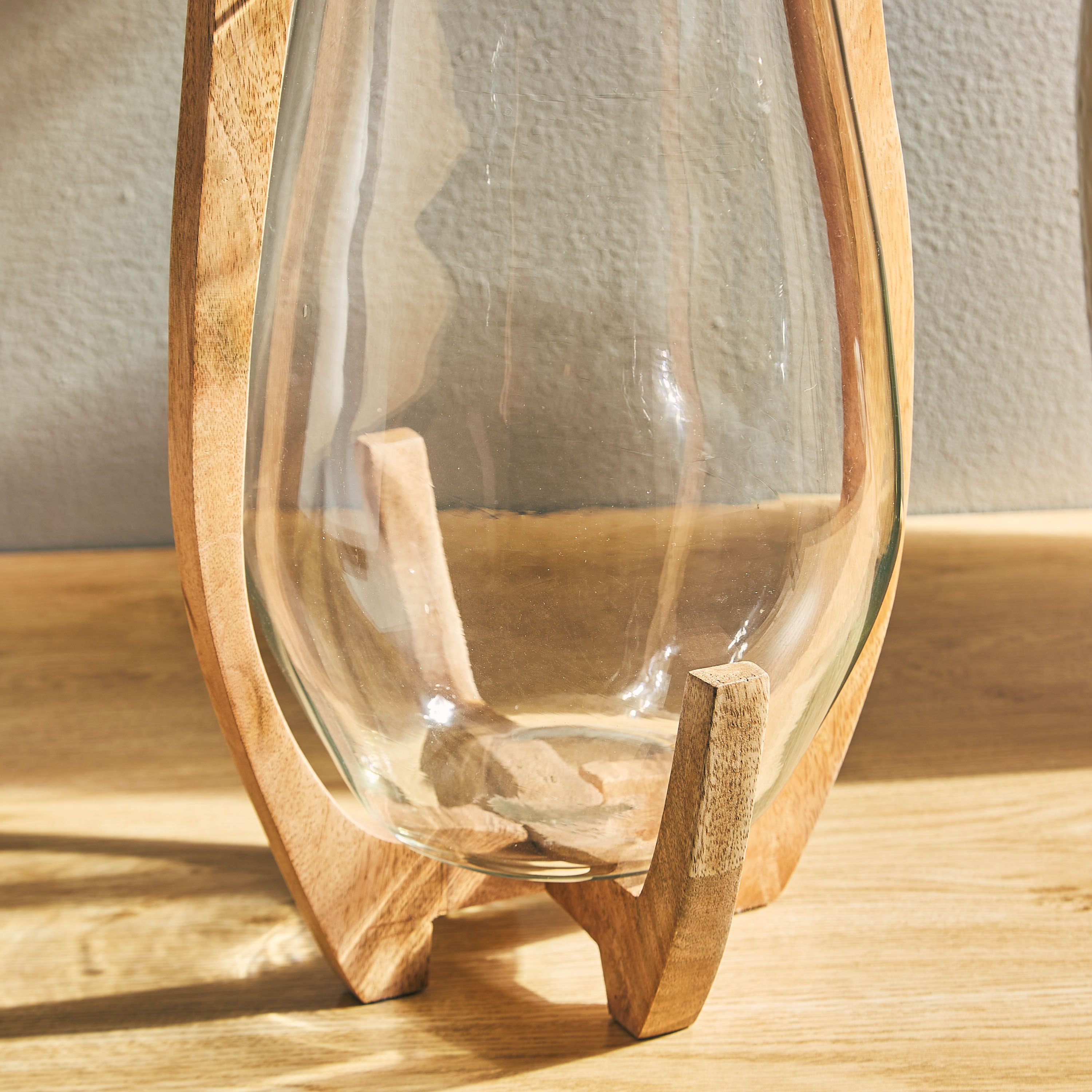 فانوس زجاجي دائري كبير من الخشب - 22x22x43 سم-PROMO_HB_AE_B1G1_250925-image-3