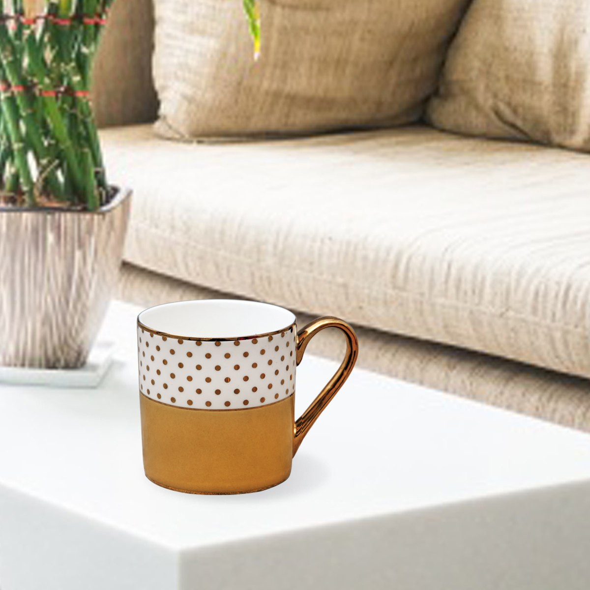 مج مطلي ذهبي من ميلون - 210 مل-hbxhomeware-diningandtabletop-coffeeandteasets-image-1