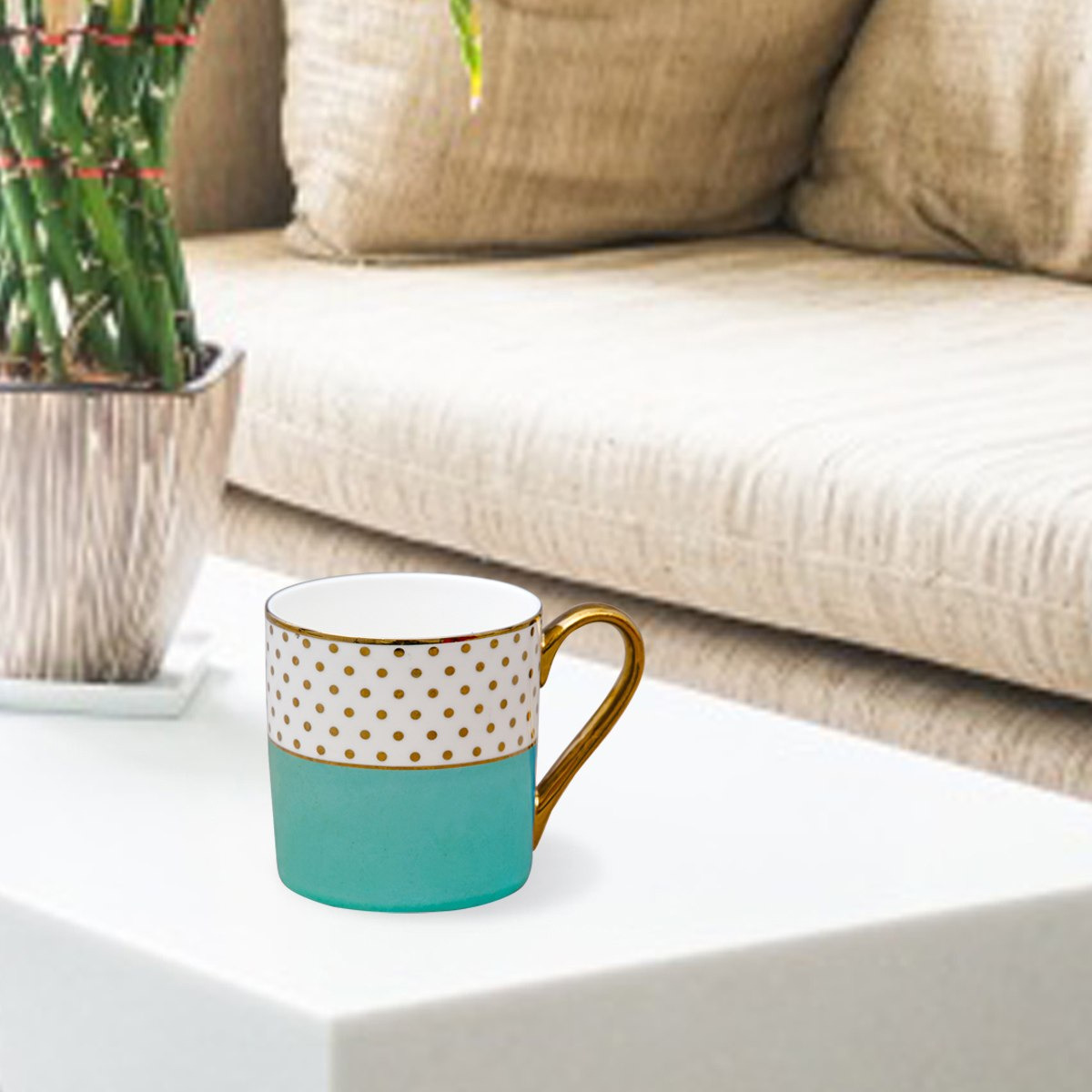 Melon Gold Plated Mug - 210 ml-hbxhomeware-diningandtabletop-coffeeandteasets-image-1