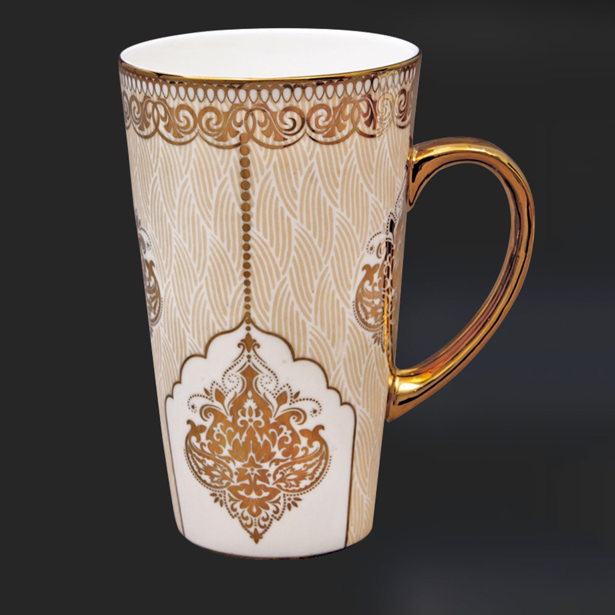 مج طويل بتصميم ذهبي من إيبوني - 600 مل-hbxhomeware-hbxkitchen-image-3