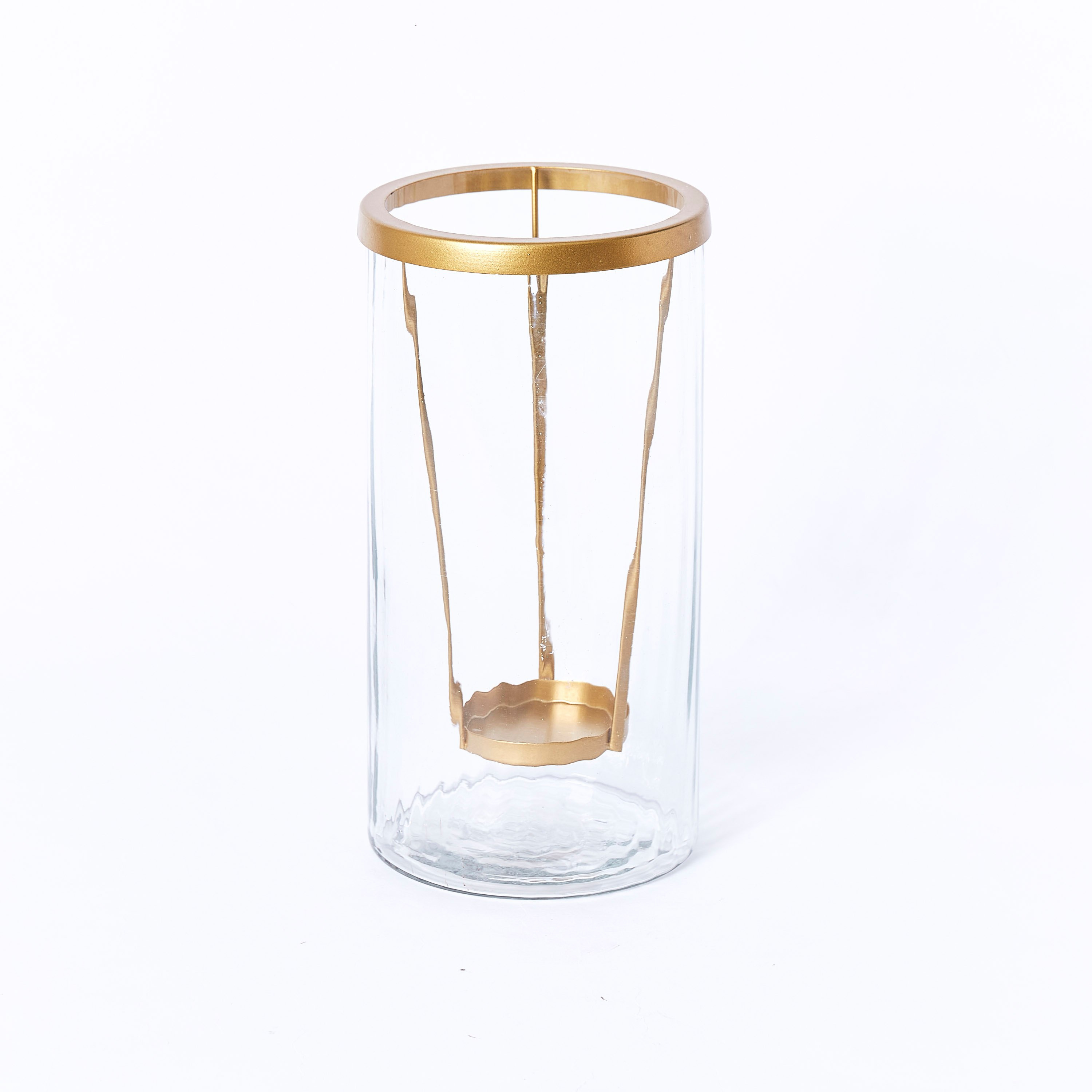 حامل شموع زجاجي شفاف من أروها - 15×15×31 سم-hbxlivingroom-decorandaccessories-candleholders-image-5
