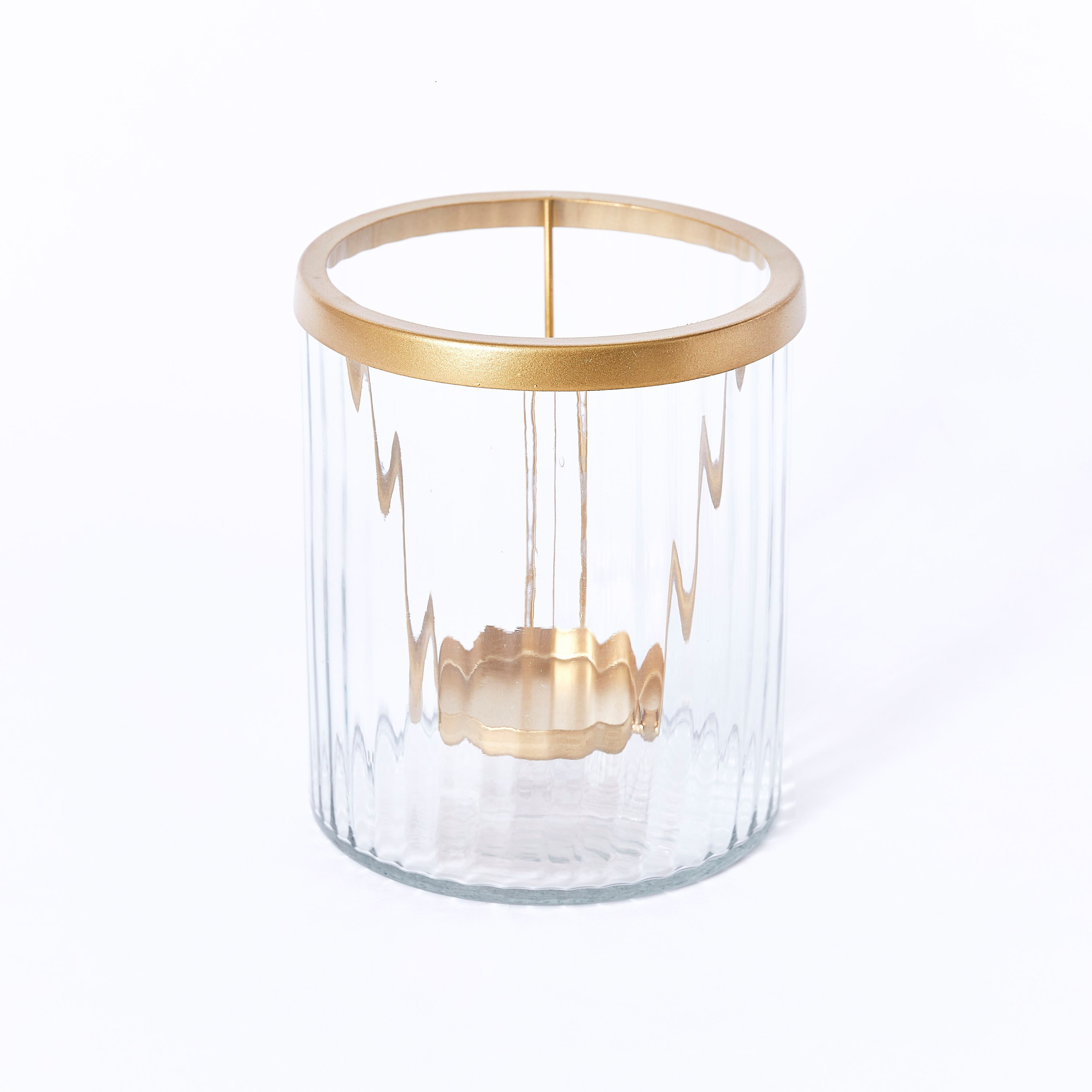 شمعدان زجاج شفاف أروها - 15×15×18 سم-hbxlivingroom-decorandaccessories-candleholders-image-5