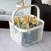 Storage Basket with Wooden Handle - 25x25x17 cm-Bathroom Storage-thumbnailMobile-1