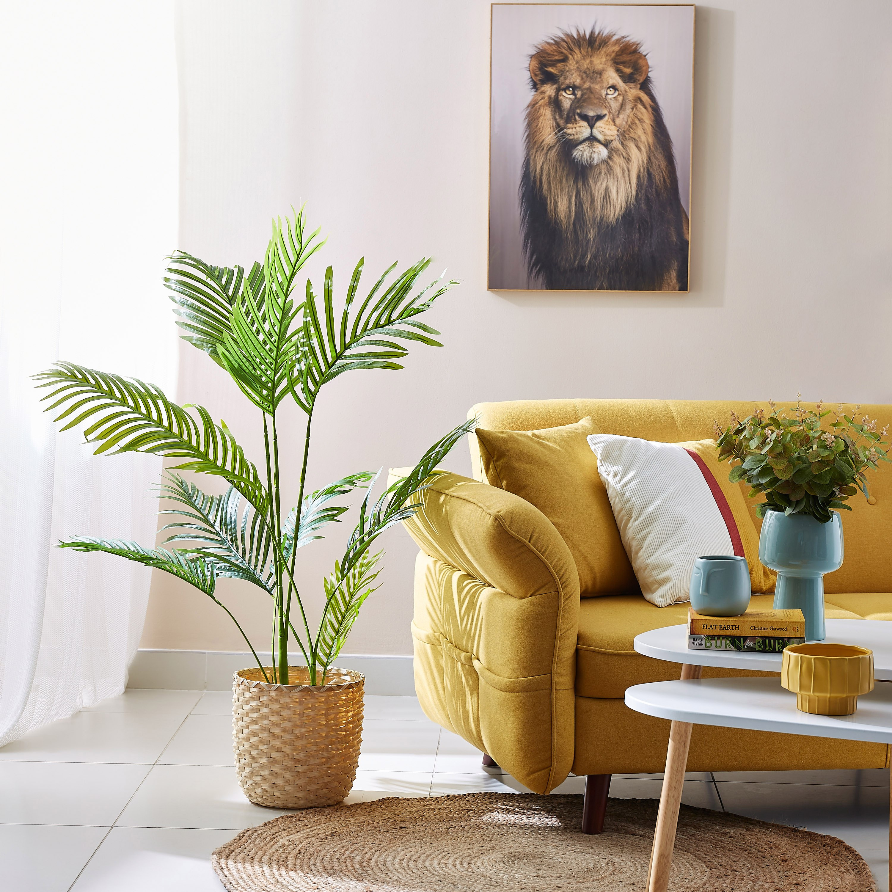 Teodora Artificial Palm Tree - 110 cm-hbxdecorandfurnishings-homeaccessories-artificialflowersandplants-image-4
