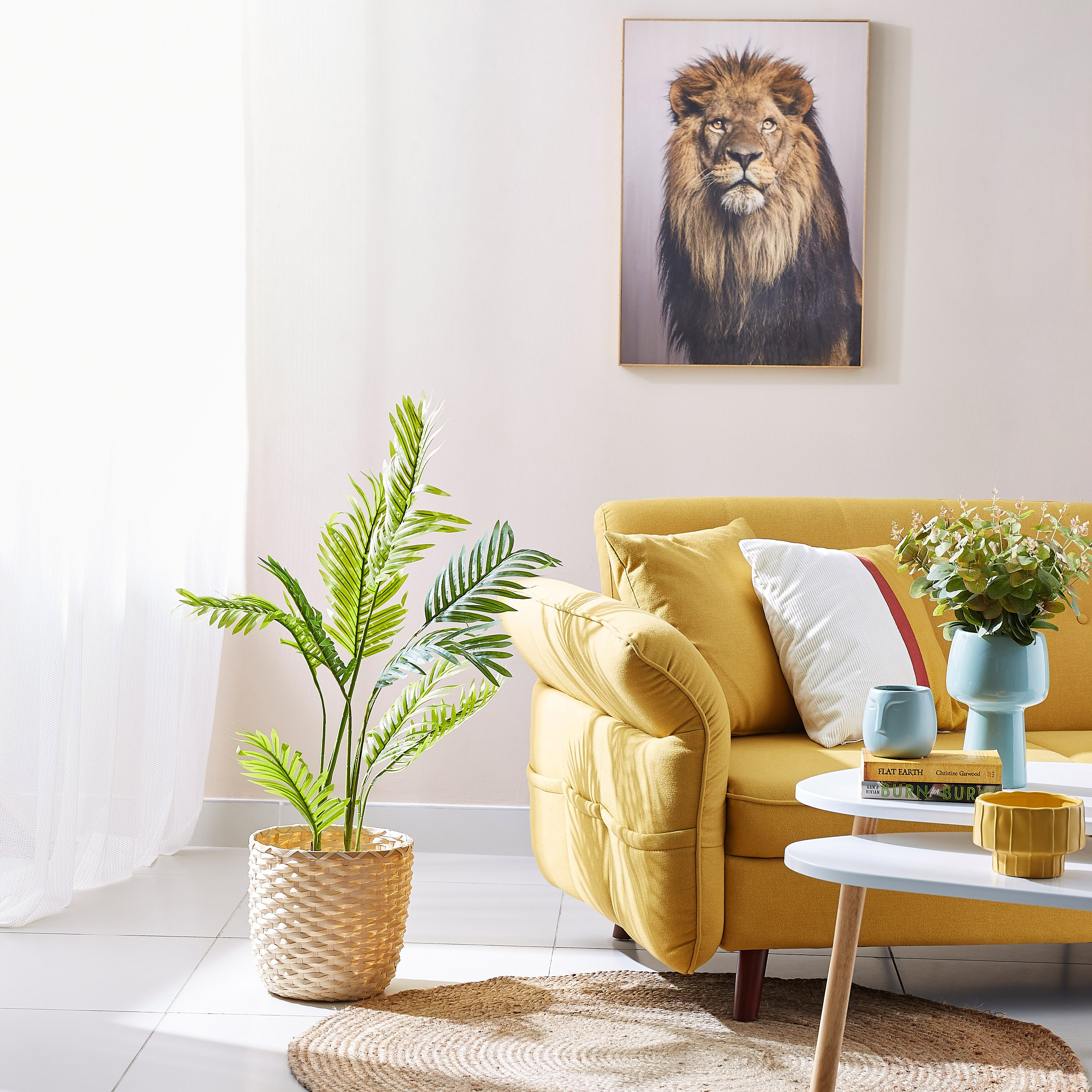 شجرة نخلة اصطناعية من تيودورا - 85 سم-hbxdecorandfurnishings-homeaccessories-artificialflowersandplants-image-4