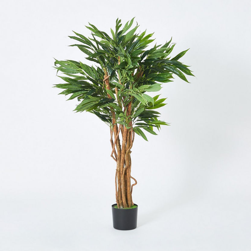 Teodora 6-Trunks Golden Silk Willow Tree - 120  cm-Artificial Flowers and Plants-image-4