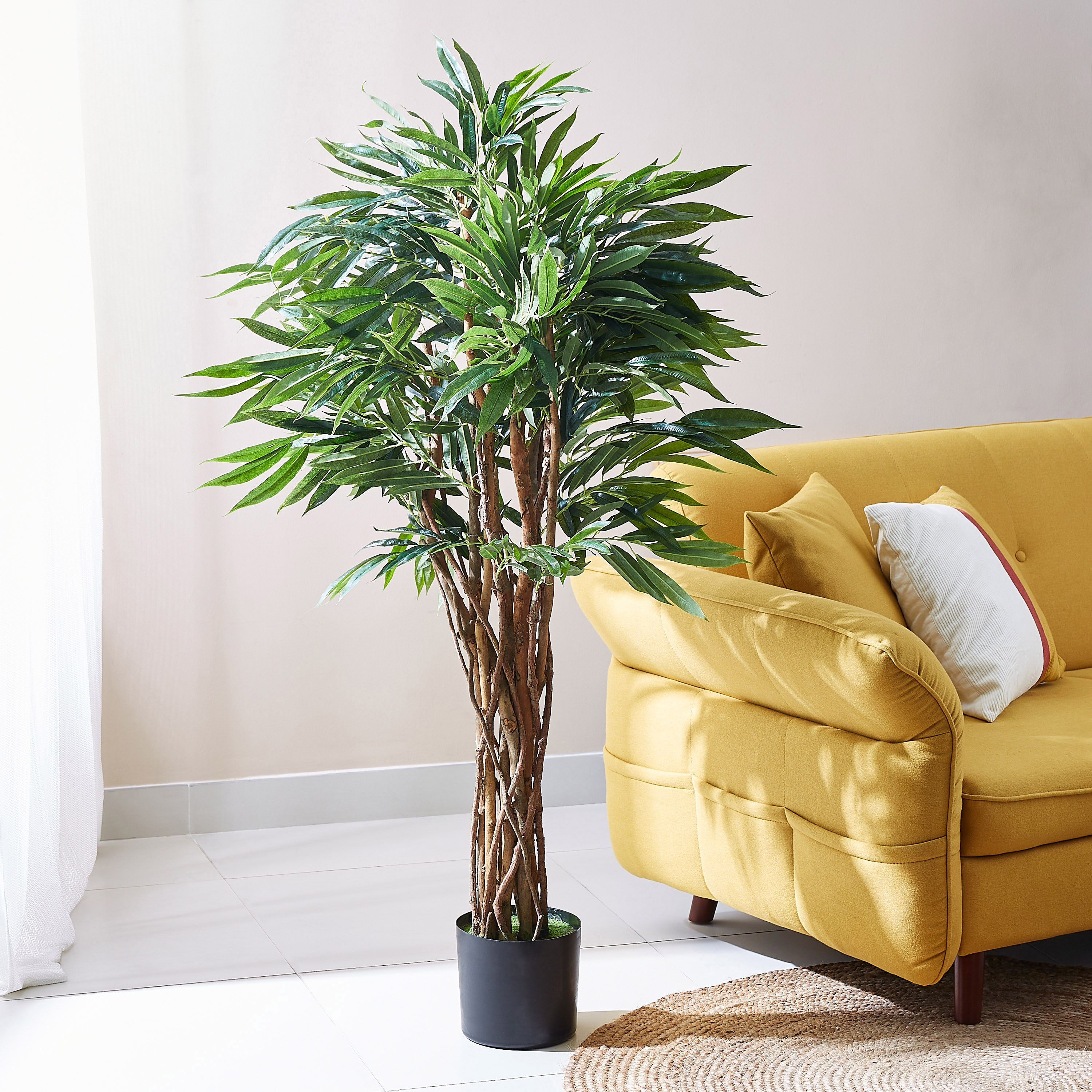 شجرة صفصاف سيلك ذهبي بـ7 جذوع من تيودورا - 150 سم-hbxdecorandfurnishings-homeaccessories-artificialflowersandplants-image-1