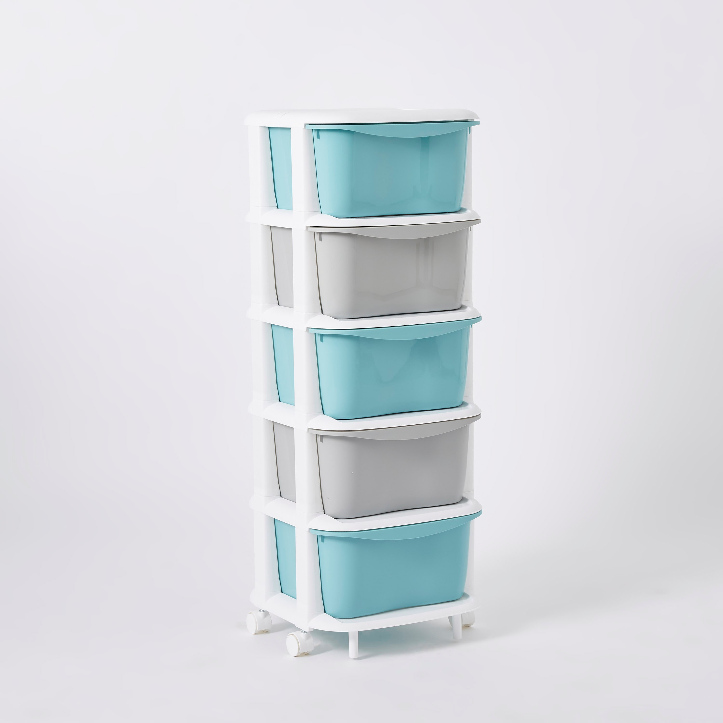 طقم أدراج بعجلات 5 طبقات من كيفن - 37x37x90 سم-hbxbedroom-bedroomaccessories-bedroomstorage-image-5