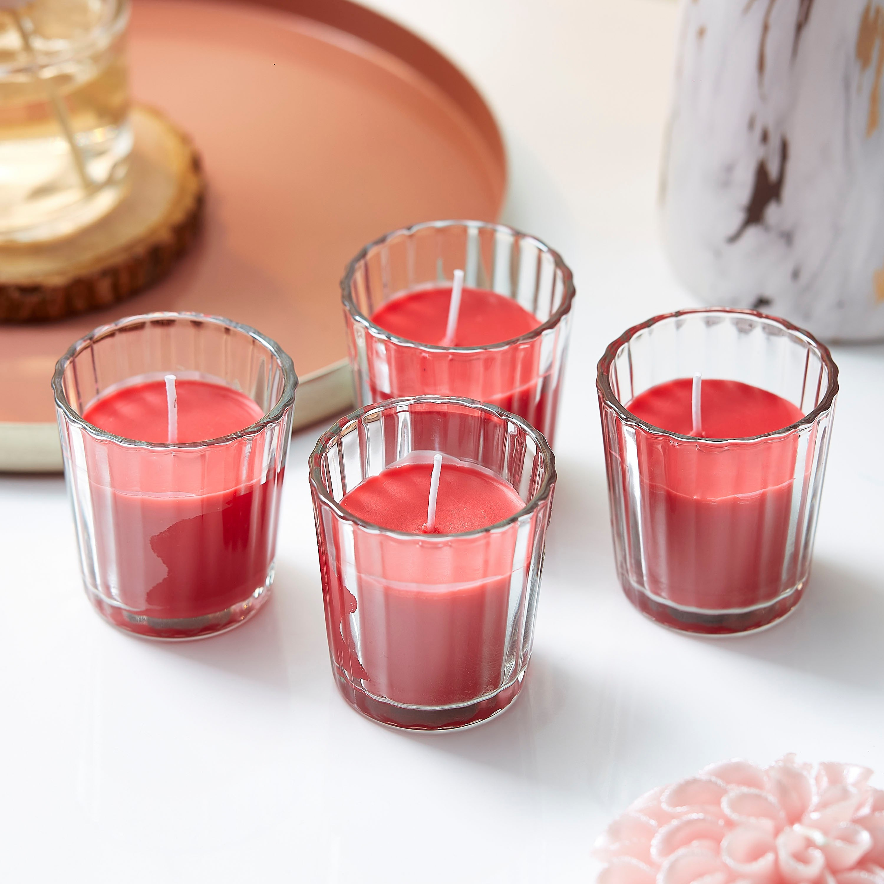 Mia 4-Piece Strawberry Candle Set - 560 gms-hbxhomeware-hbxdecorandfurnishings-image-1