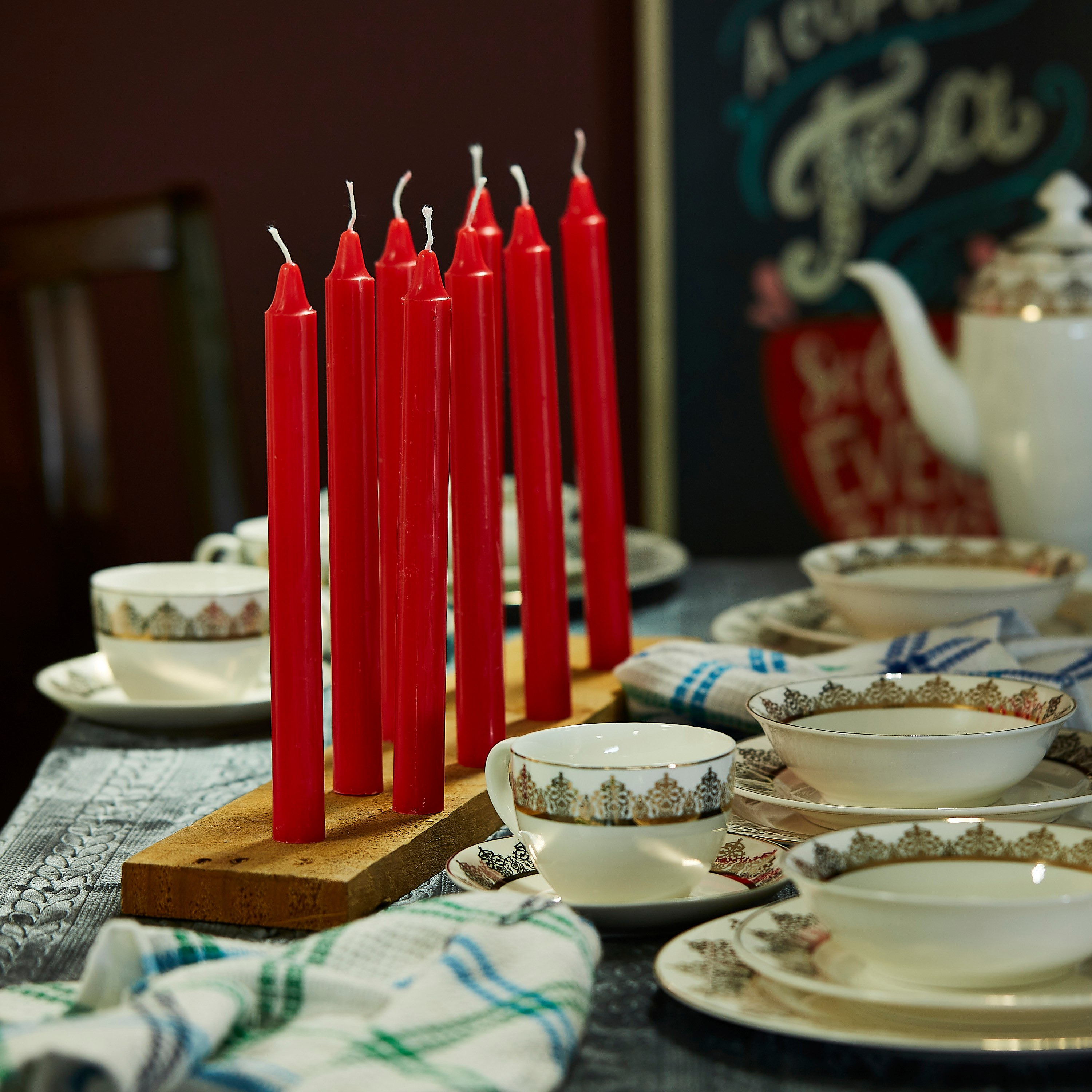Mia 8-Piece Orange Tapered Candle Set - 25 cm-PROMO_HB_AE_B1G1_250925-image-3
