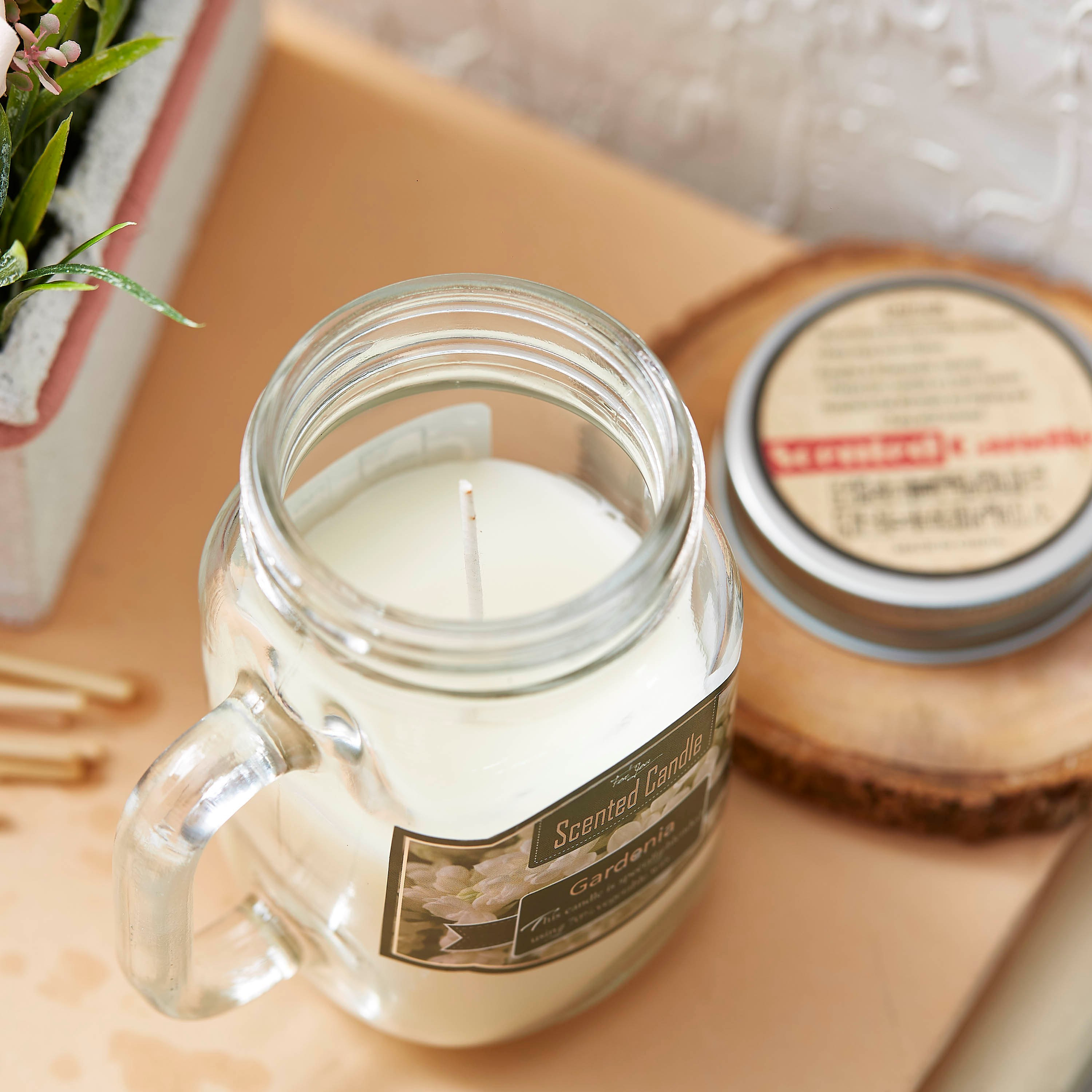 Mia Gardenia Scented Mason Jar Candle - 405 gms-PROMO_HB_AE_B1G1_250925-image-2