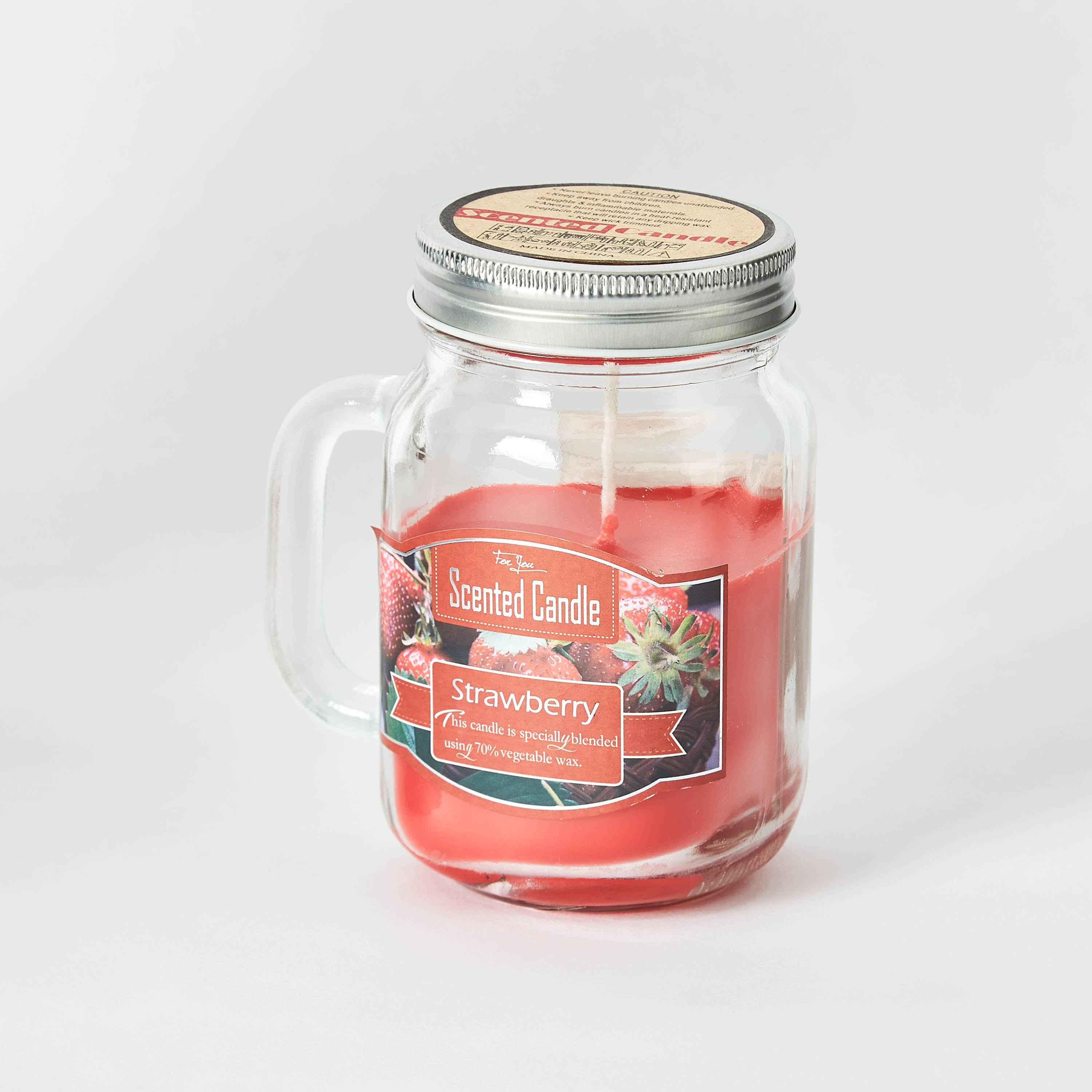 Mia Strawberry Scented Mason Jar Candle - 405 gms-PROMO_HB_AE_B1G1_250925-image-4