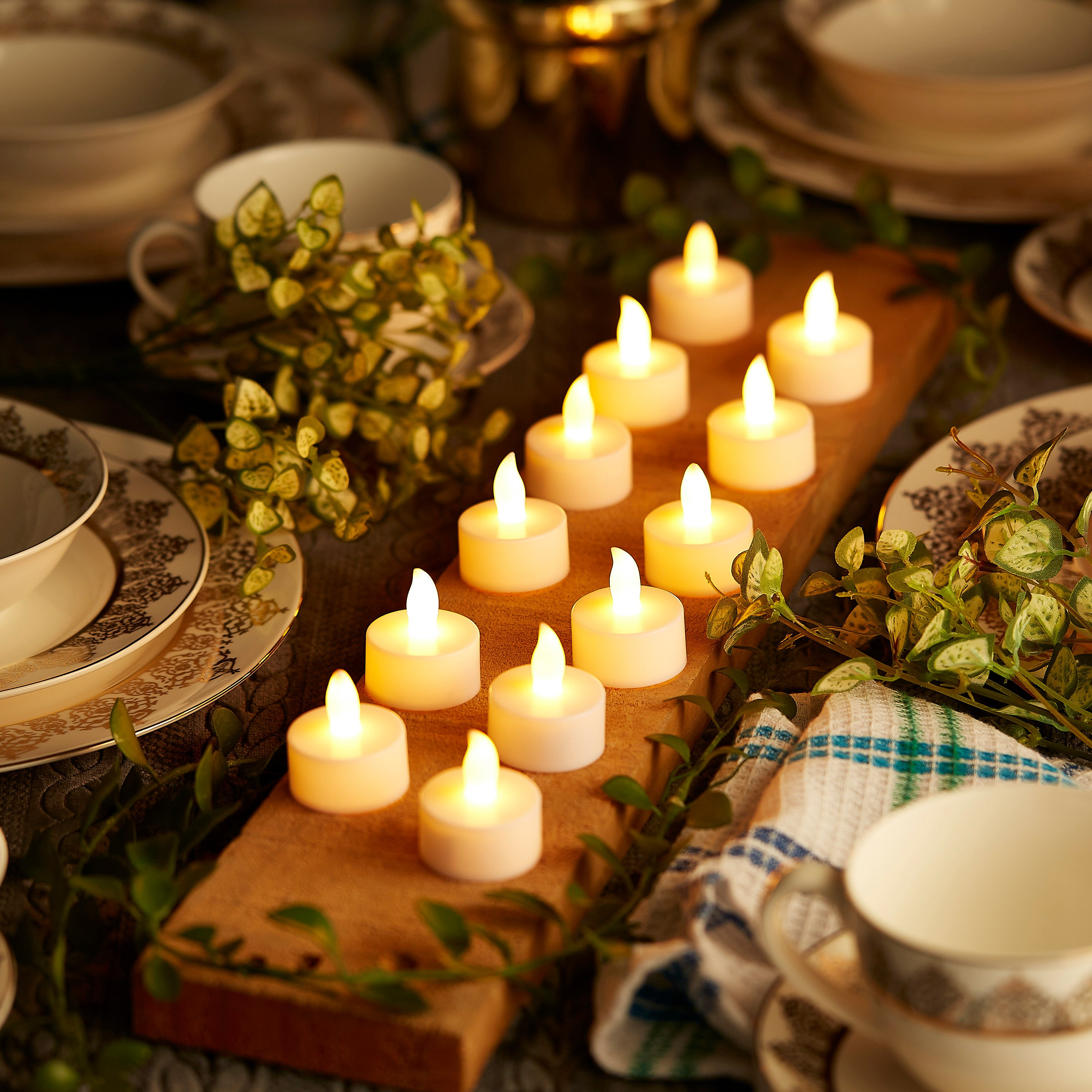 شموع إل إي دي من ميا - طقم من 12 قطعة-hbxdiningroom-lighting-decorativesandstringlights-image-1