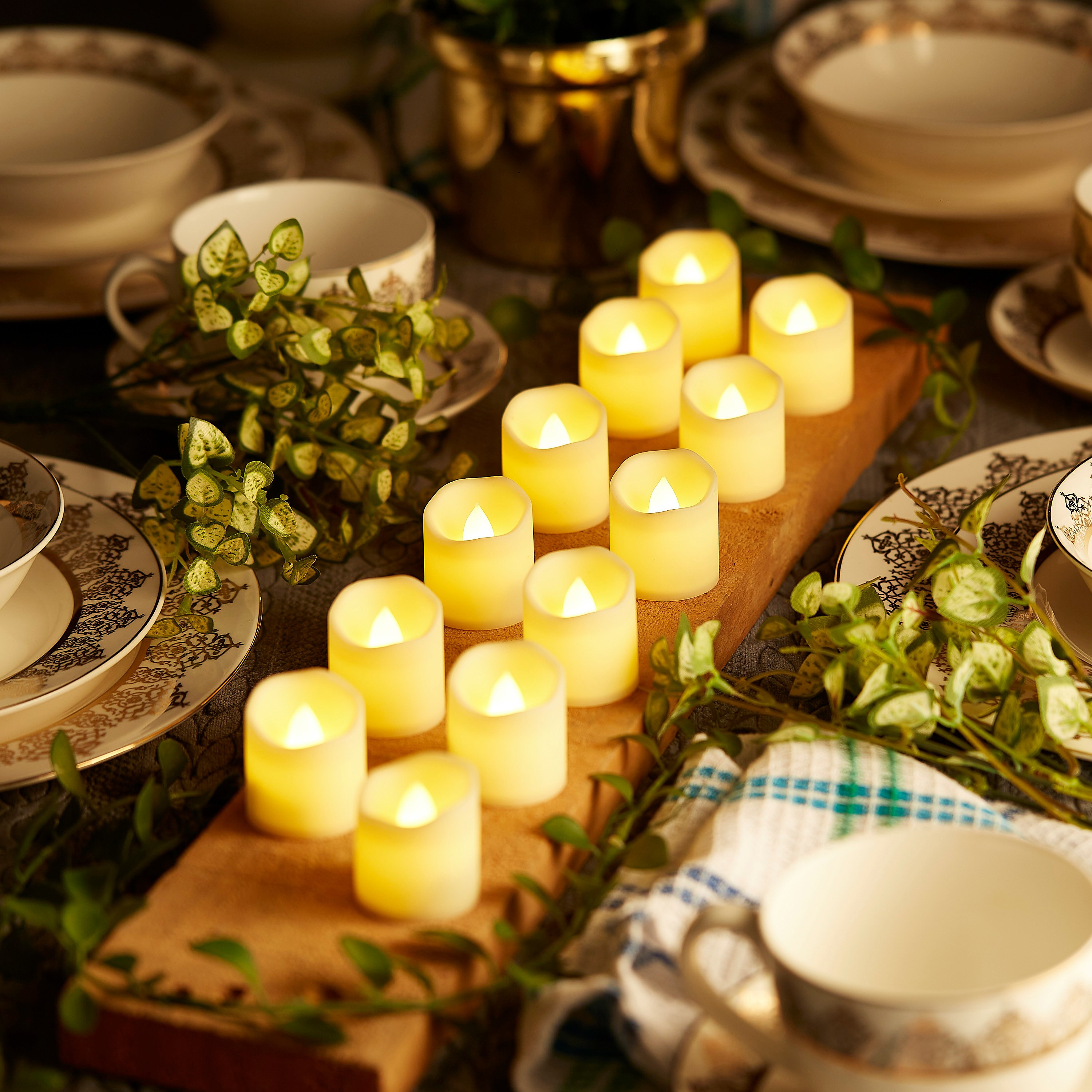 شموع إل إي دي من ميا - طقم 12 قطعة-hbxdiningroom-lighting-decorativesandstringlights-image-1