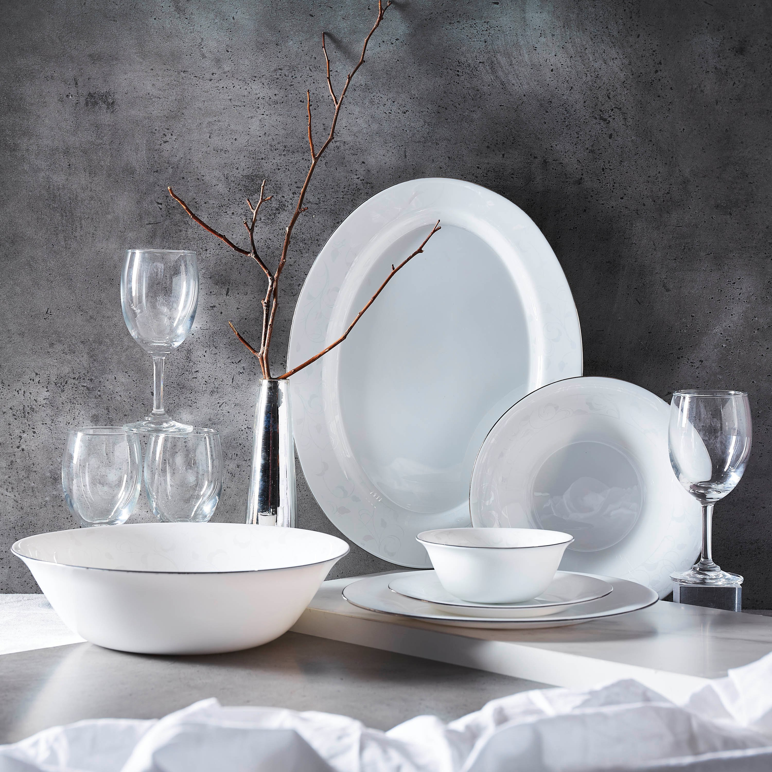 صحن تحلية بطبعات أوبالوير من فيكتوريانا - 18 سم-hbxdecorandfurnishings-tabletop-crockery-image-4