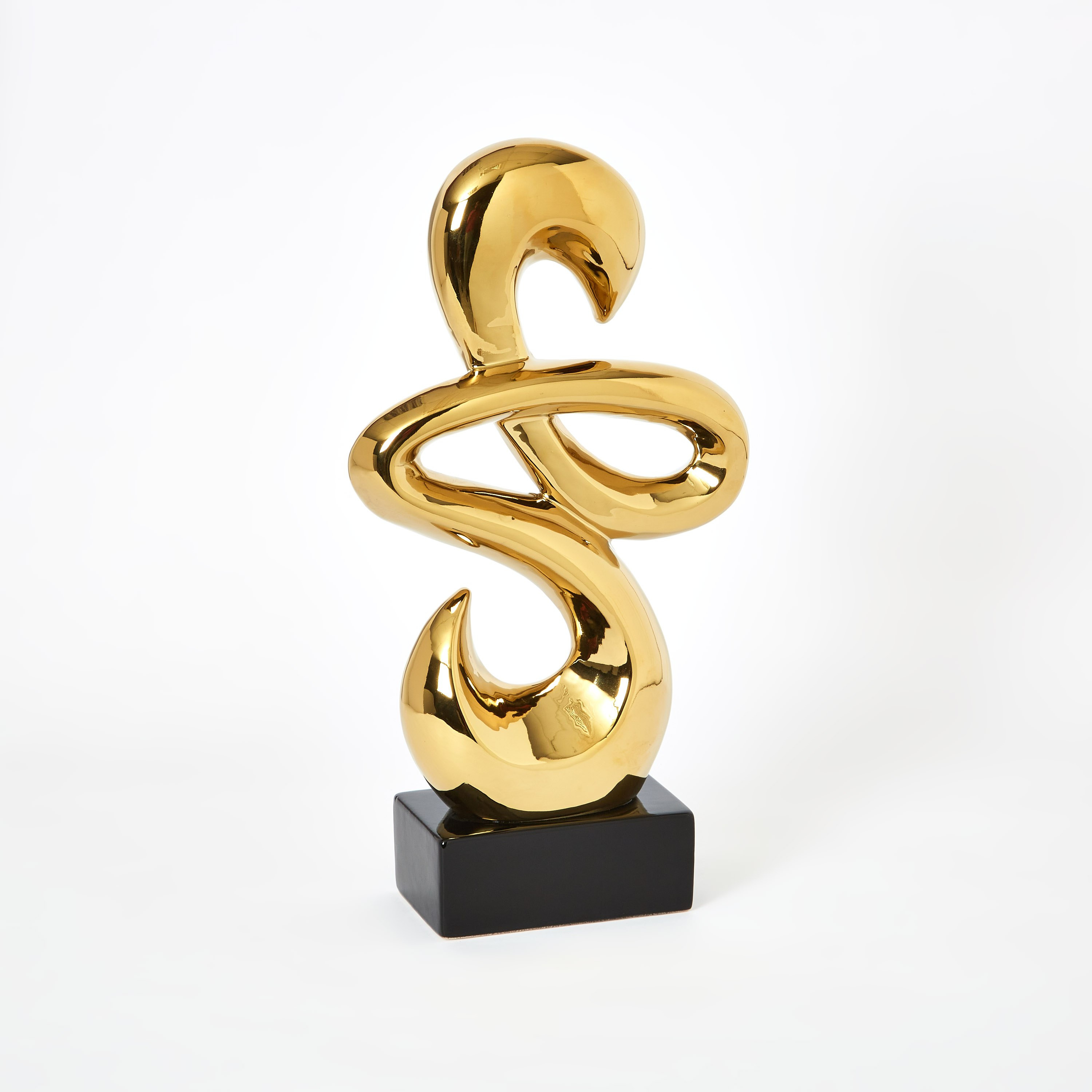 تمثال تجريدي سيراميك كبير من دوك - 26.2x10.5x48.5 سم-hbxhomeware-homedecor-figurinesandornaments-image-5
