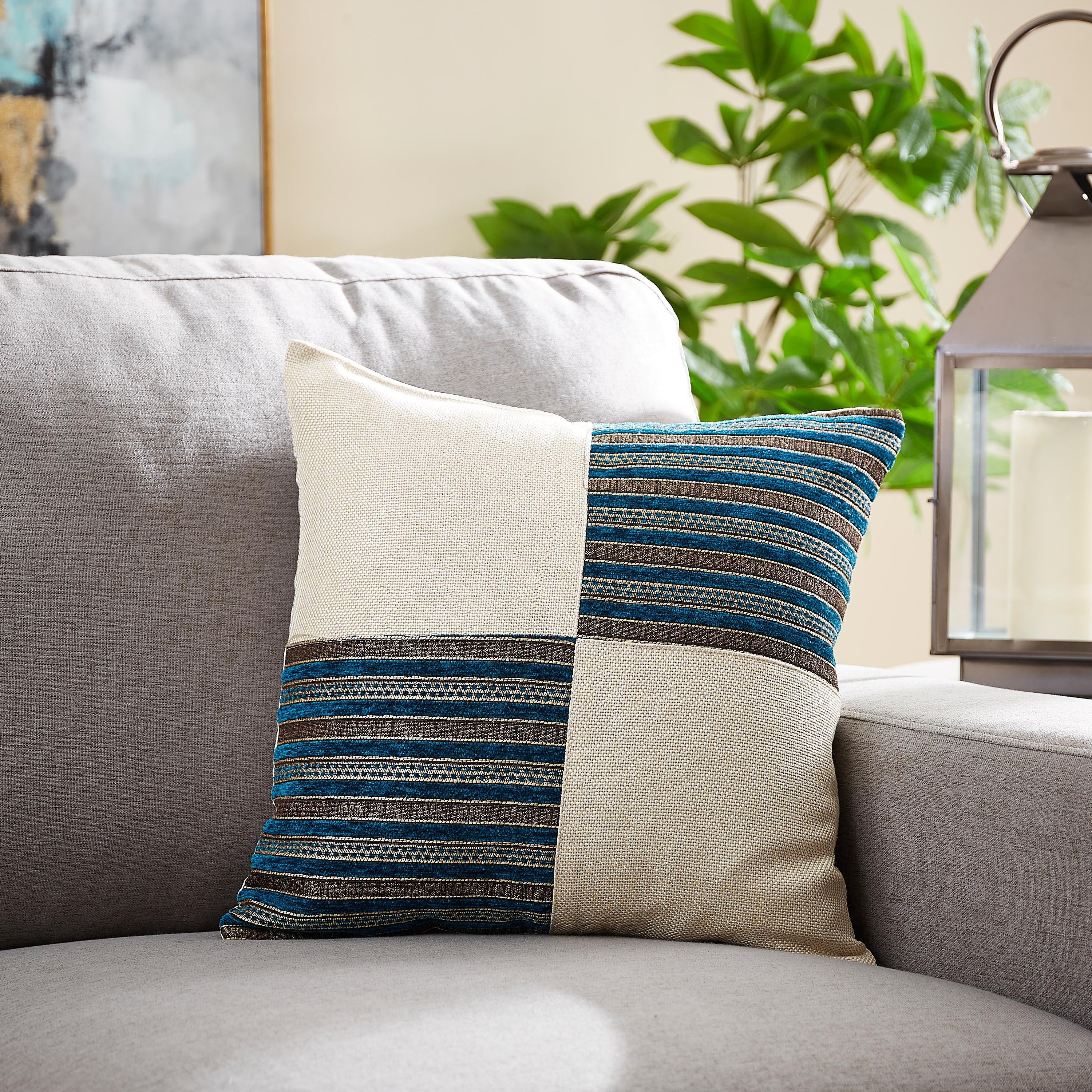 Jayden Patchwork Cushion Cover - 45x45 cm-hbxhomeware-cushionsandcovers-cushioncovers-image-1