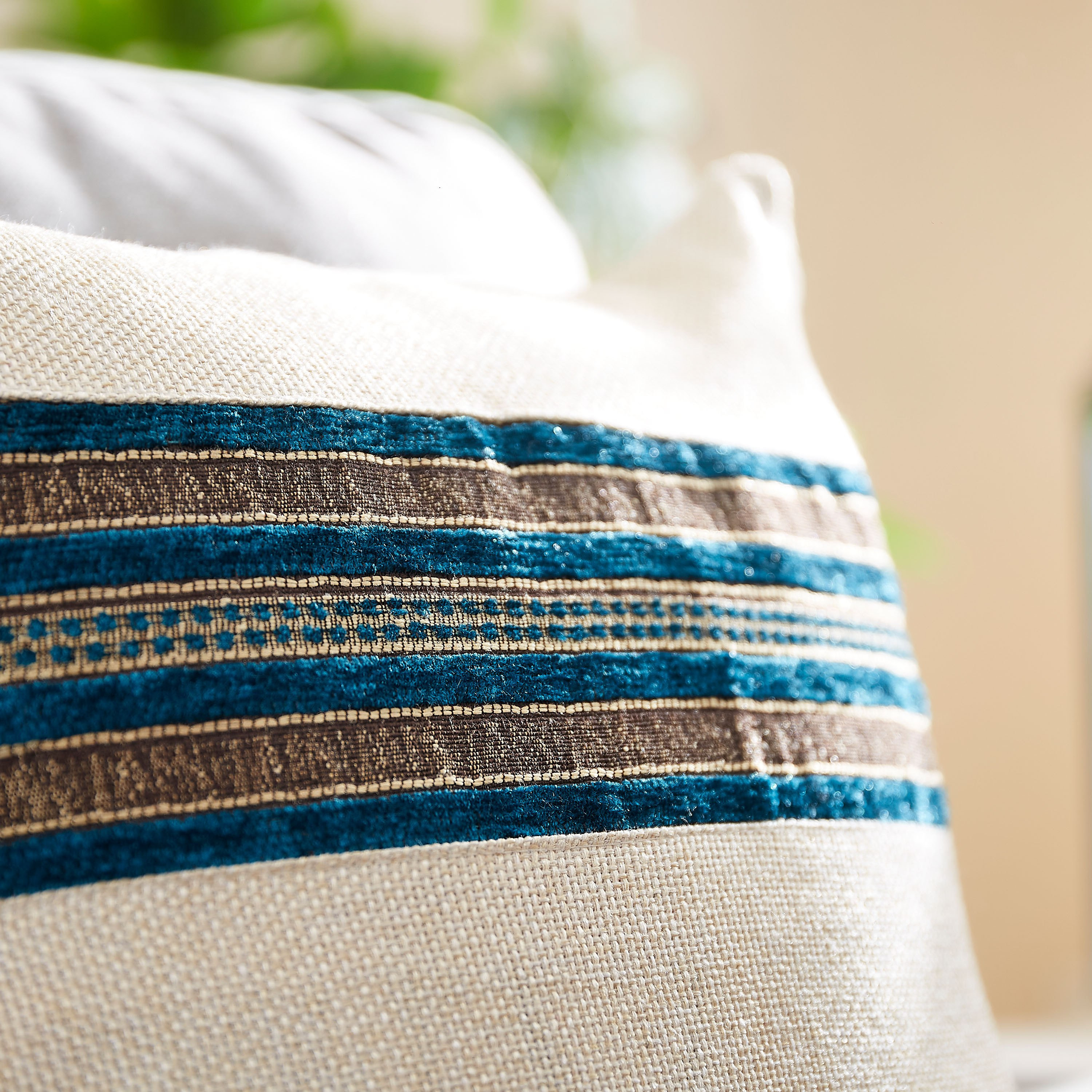 Jayden Patchwork Stripe Cushion Cover - 45x45 cm-hbxhomeware-cushionsandcovers-cushioncovers-image-2