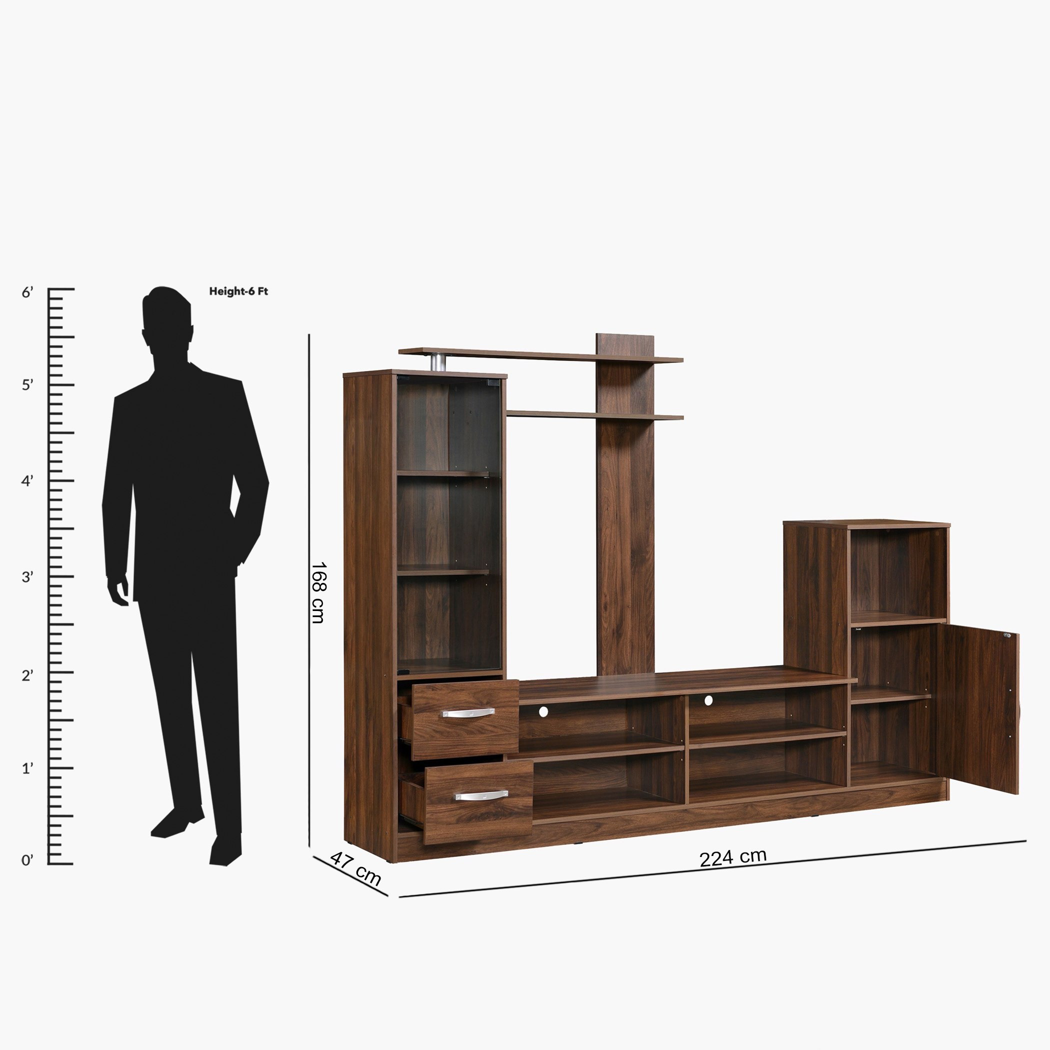 وحدة عرض متعددة الاستخدامات للتلفزيونات حتى 55 بوصة من كينتا-hbxlivingroom-mediaunitsandstorage-wallunits-image-6