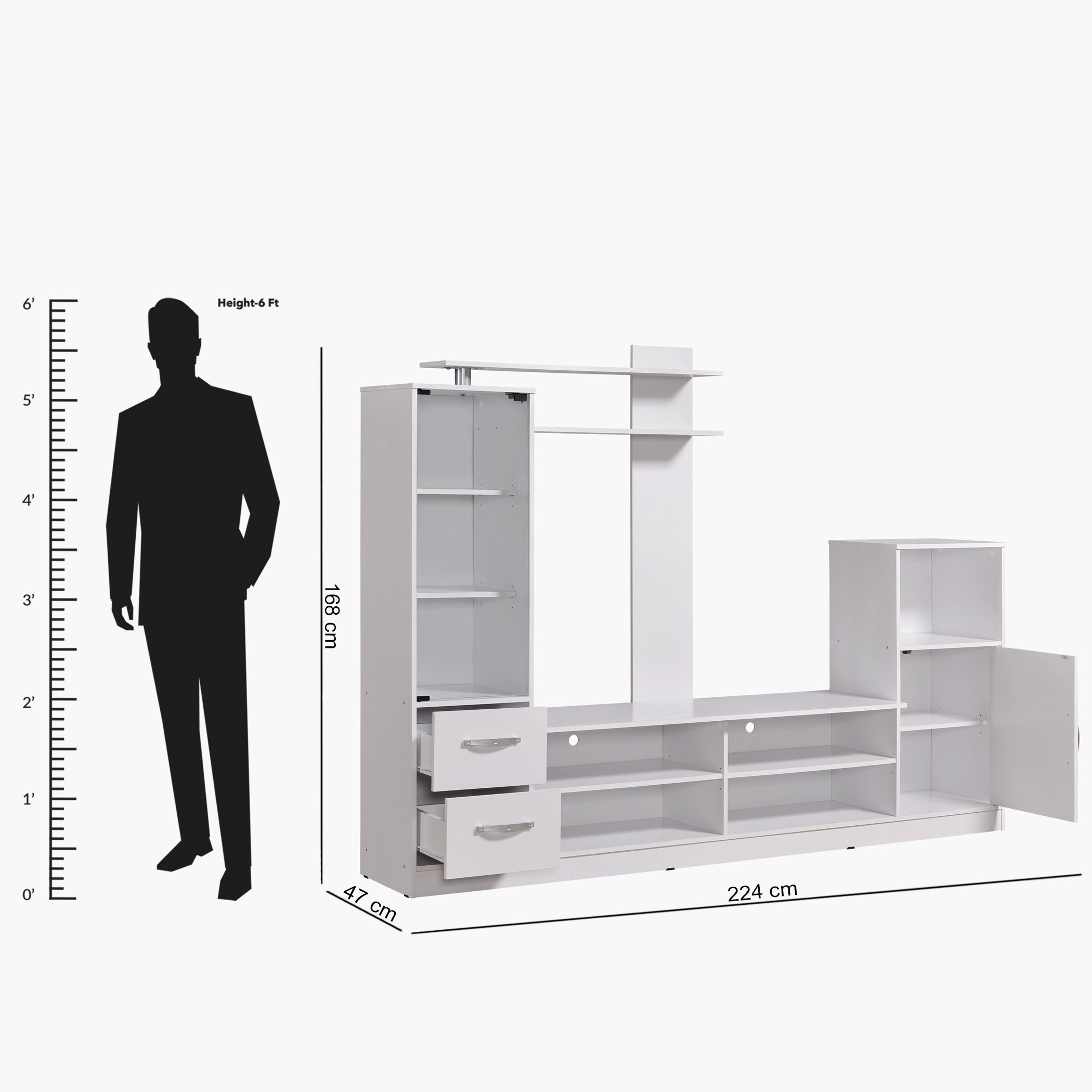 وحدة عرض متعددة الاستخدامات للتلفزيونات حتى 55 بوصة من كينتا-hbxlivingroom-mediaunitsandstorage-wallunits-image-6