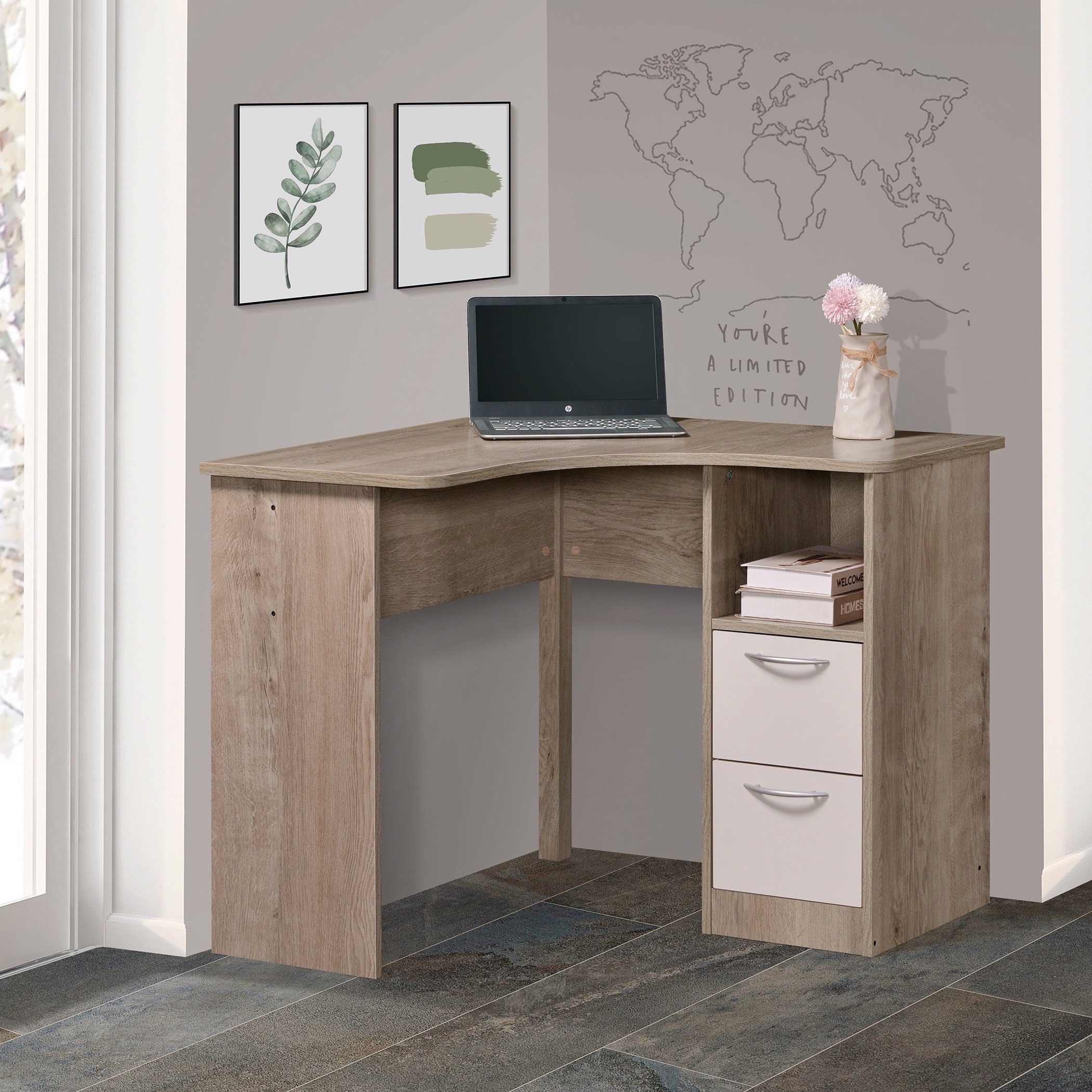 مكتب دراسة ركني من ميلودي-hbxfurniture-office-desks-image-1