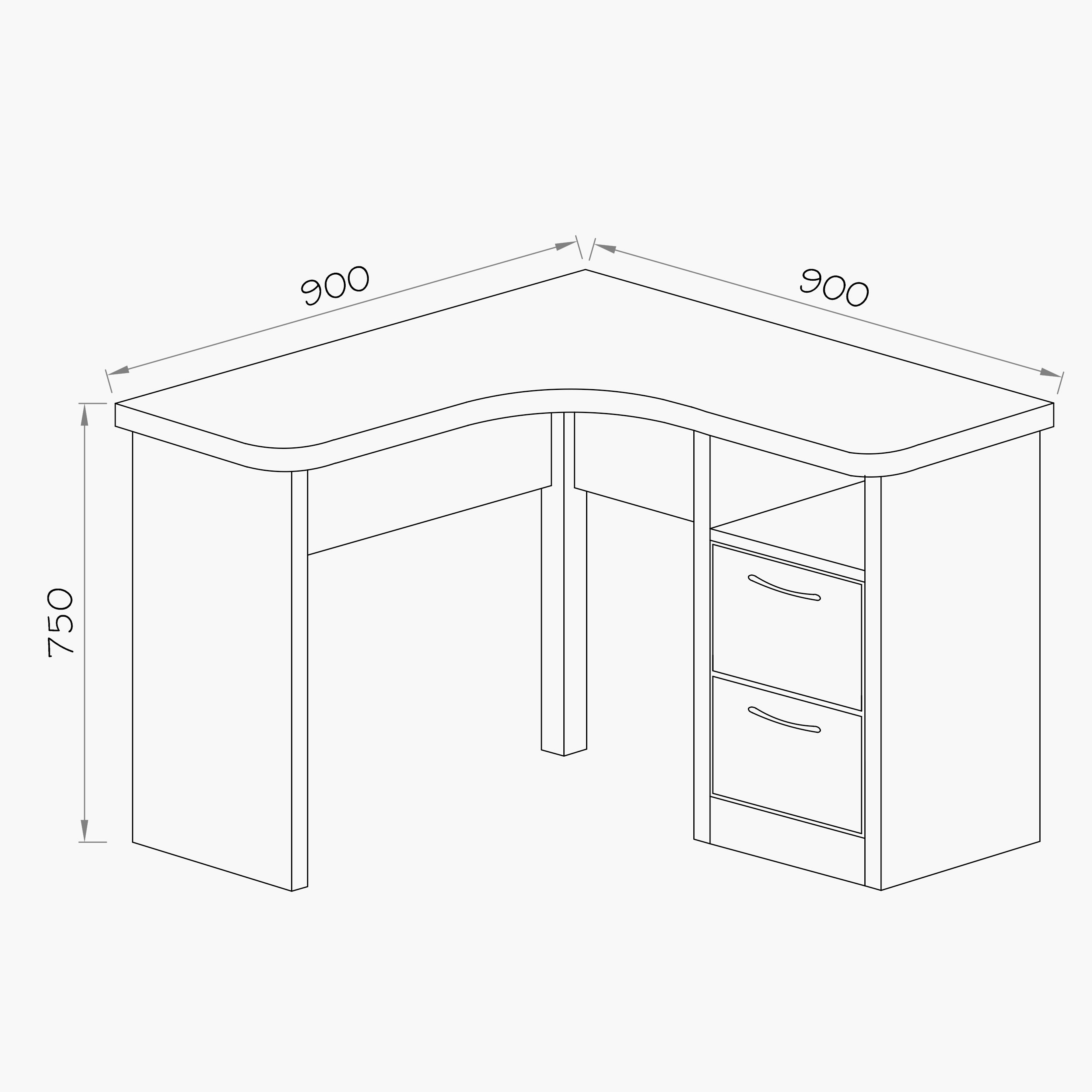 مكتب دراسة ركني من ميلودي-hbxfurniture-office-desks-image-4