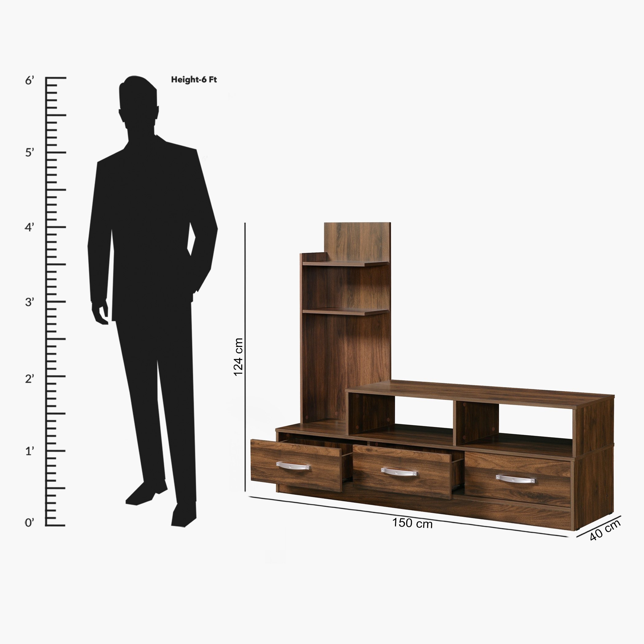 وحدة عرض متعددة الاستخدامات للتلفزيونات حتى 50 بوصة من كايرو-hbxlivingroom-mediaunitsandstorage-wallunits-image-5